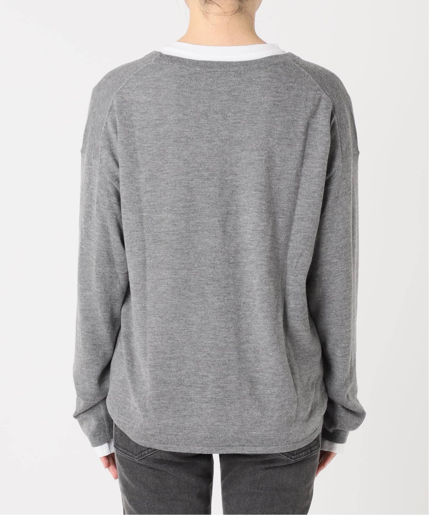 追加3》［2枚セット］3WAYレイヤードニットプルオーバー（ニット