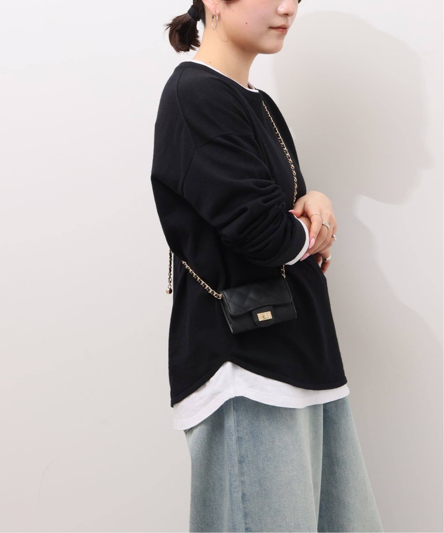 WEB限定追加4》［2枚セット］3WAYレイヤードニットプルオーバー