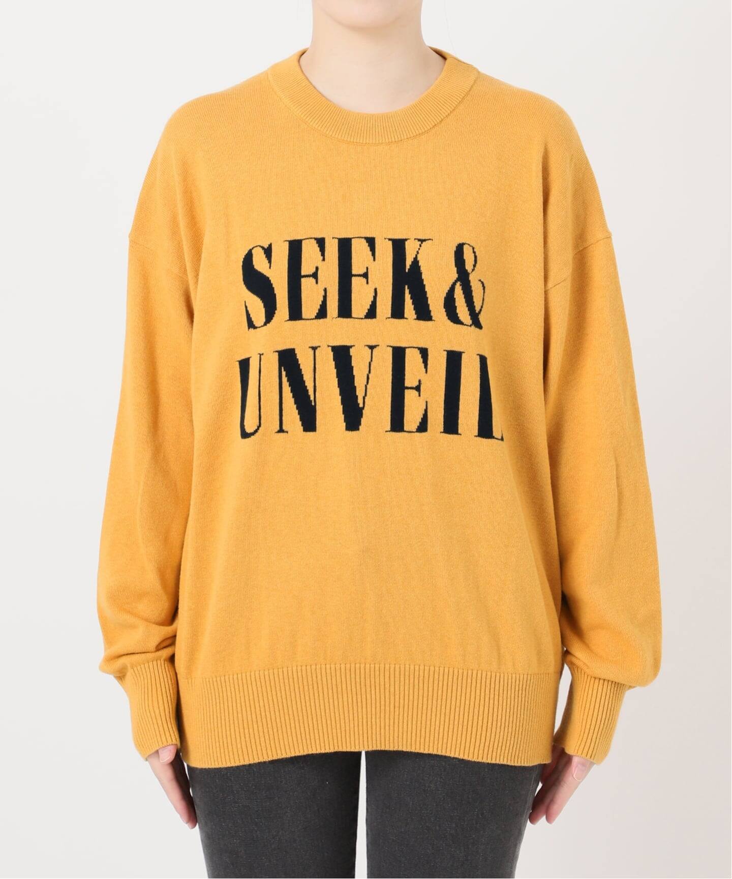 一部WEB限定》コットンカシミヤミックスロゴニット（ニット／セーター 