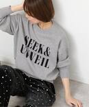 《一部WEB限定》［25AW新作］コットンカシミヤミックスロゴニット