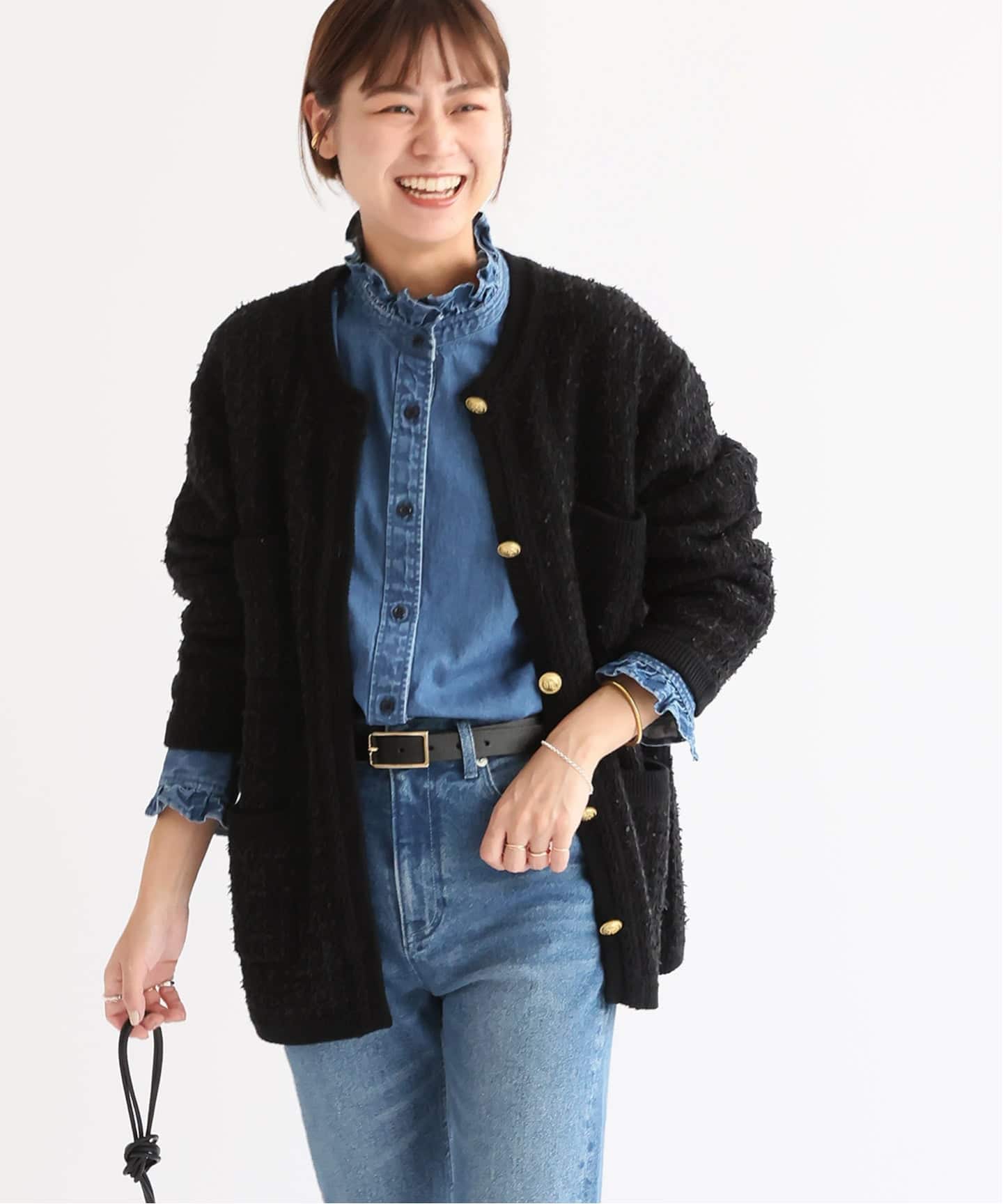 ジャーナルスタンダードレリュームTWEEDYニットジャケット JOURNAL STANDARD relume｜《追加》TWEEDYニットジャケット