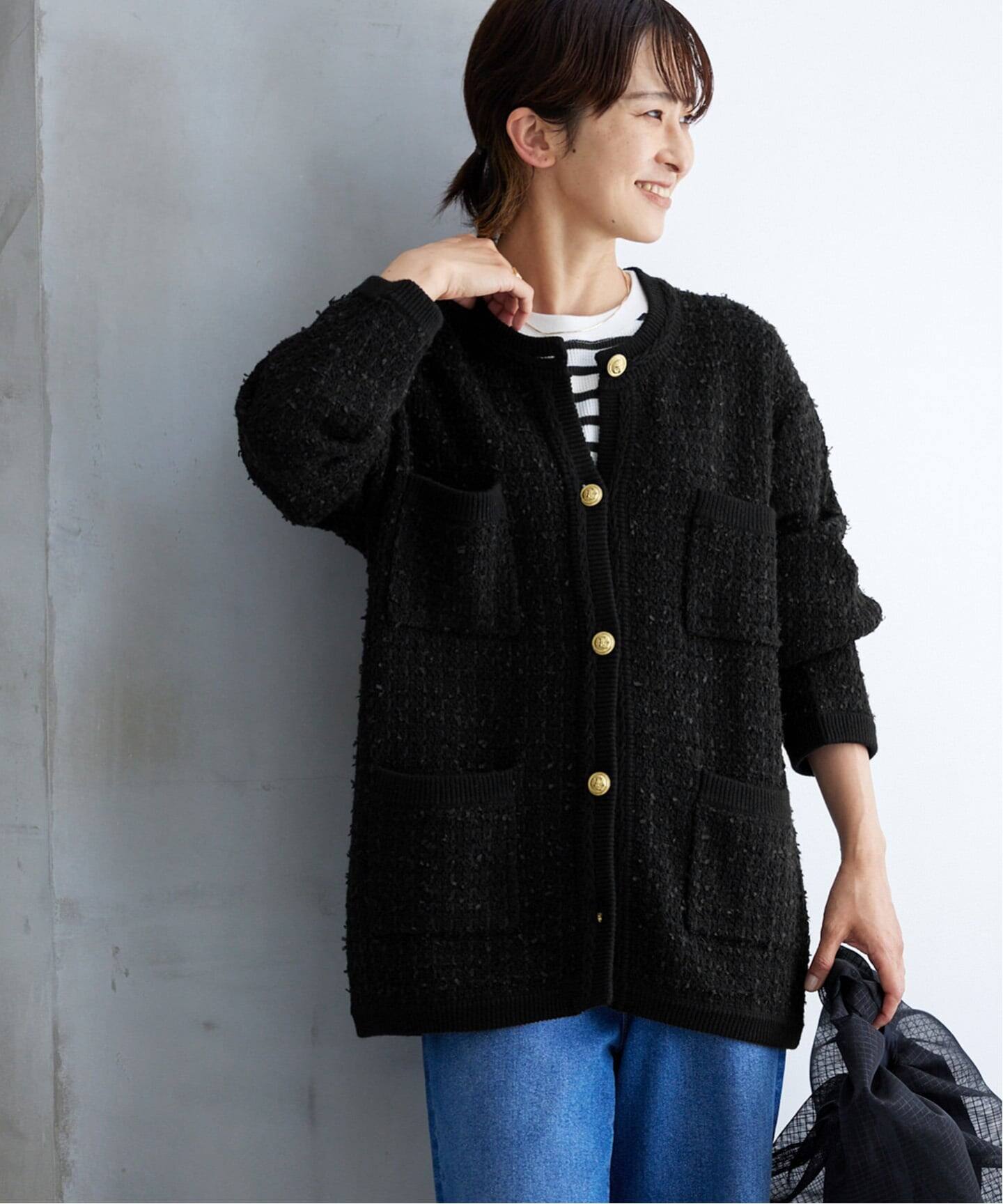 美品 ジャーナルスタンダードレリューム TWEEDYニットジャケット 金ボダン 追加2》TWEEDYニットジャケット（カーディガン）｜JOURNAL STANDARD