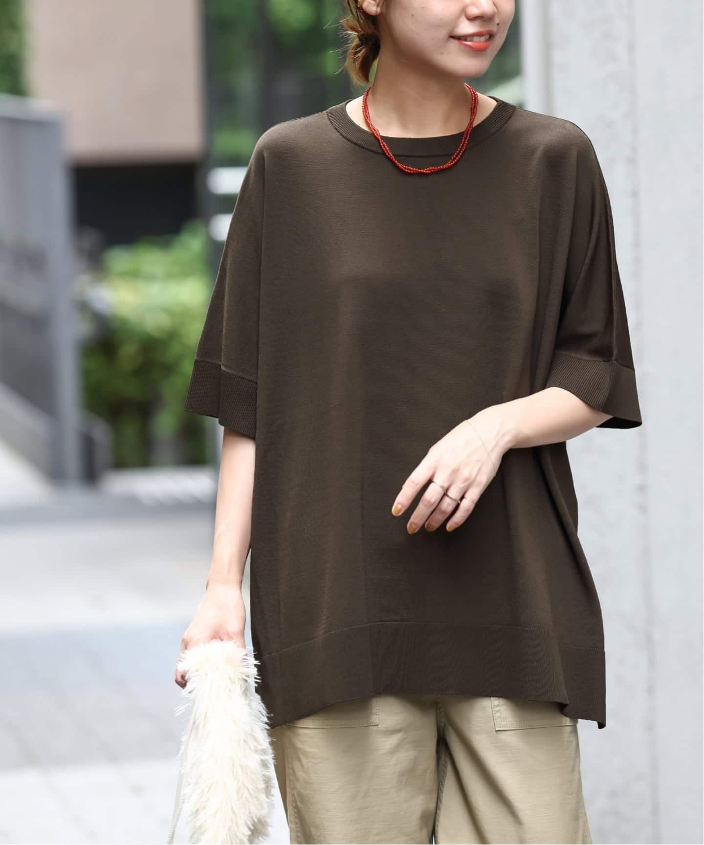 JOURNALSTANDARD relume◆ピュアラムウールポンチョ タグ付き 追加予約5》接触冷感 / ウォッシャブルクールポンチョプル