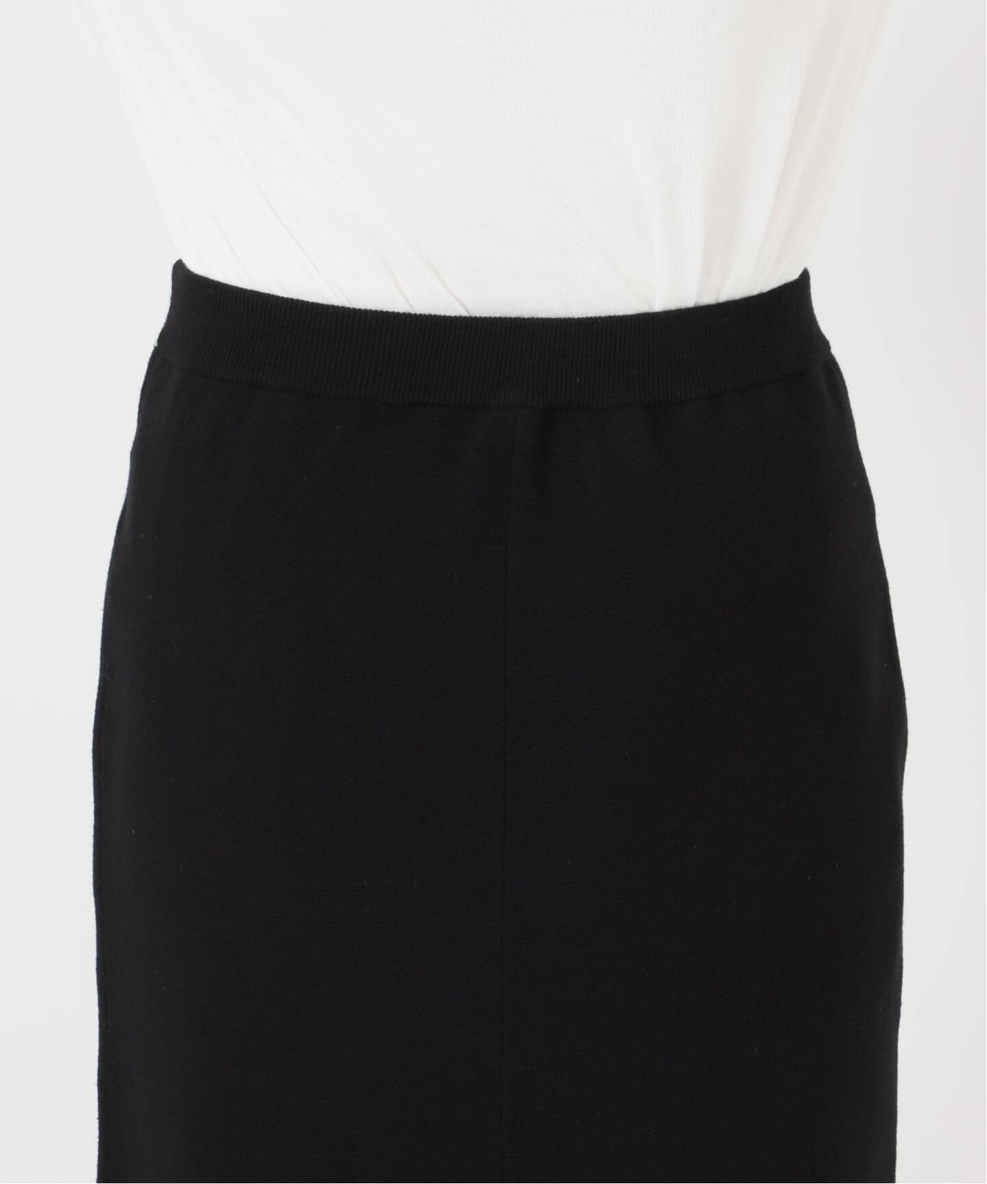 追加》ウォッシャブルミラノリブIラインスカート（ロング・マキシ丈