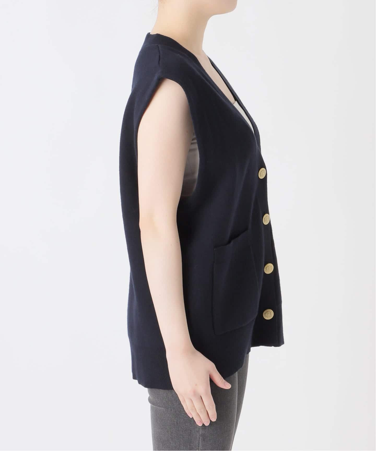 コットンカシミヤミックスダブルニットベスト（ベスト）｜JOURNAL