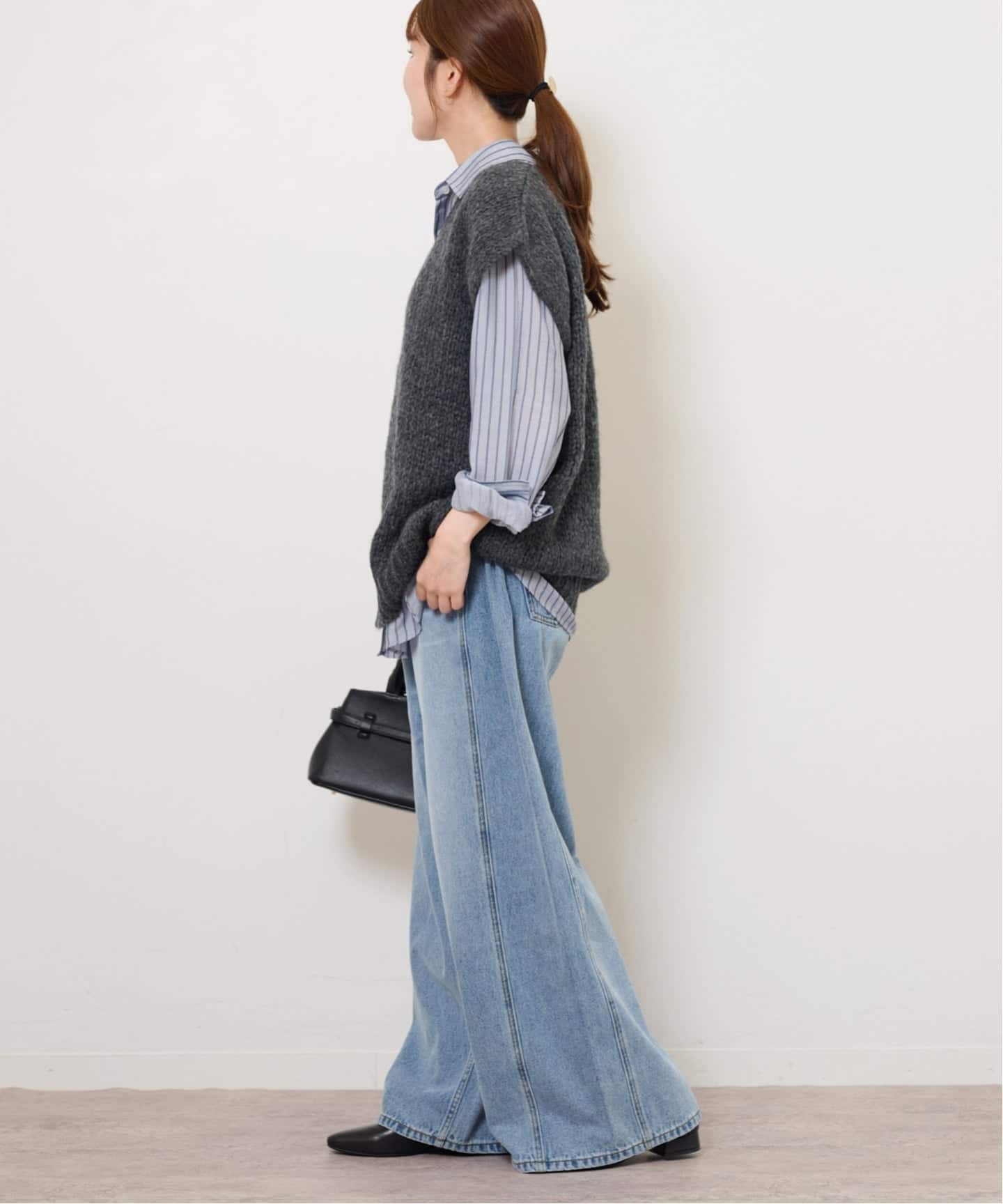 TRICOTS JEAN MARC/トリコ・ジャンマルク】V/N VEST：ニットベスト