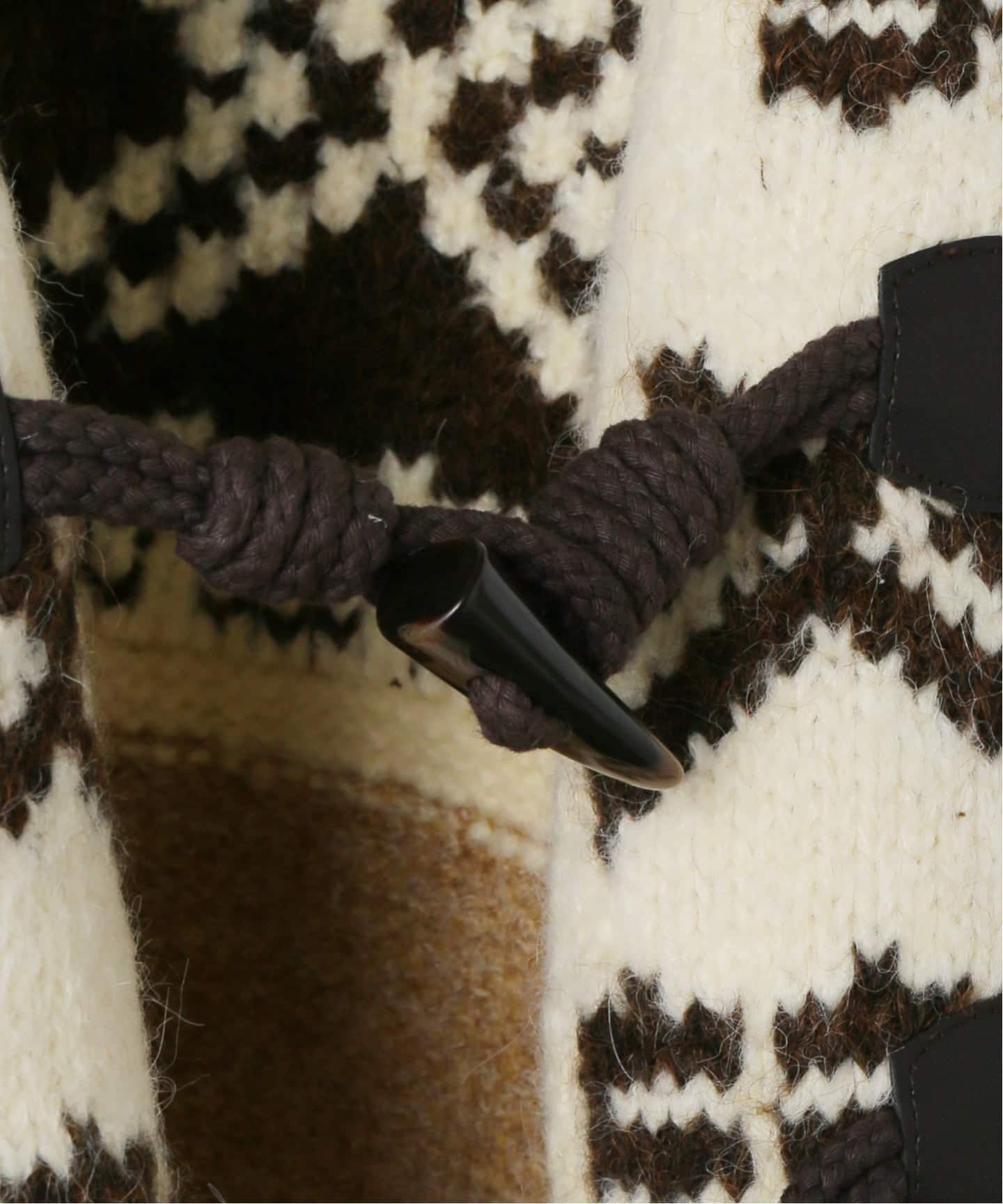 GREEN BUTTER/グリーンバター】 Alpaca Duffle Cardigan（カーディガン