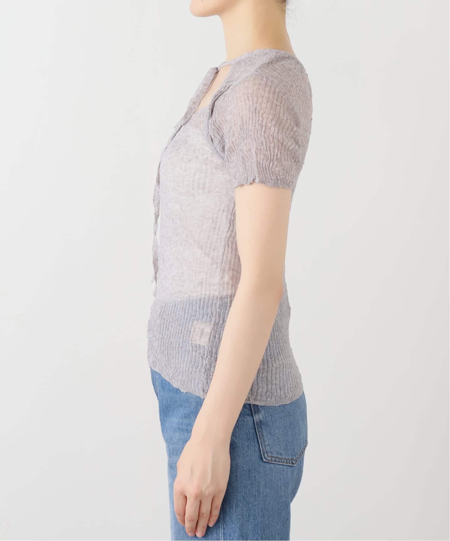 TODAYFUL/トゥデイフル】 2way Sheer Knittops（ニット