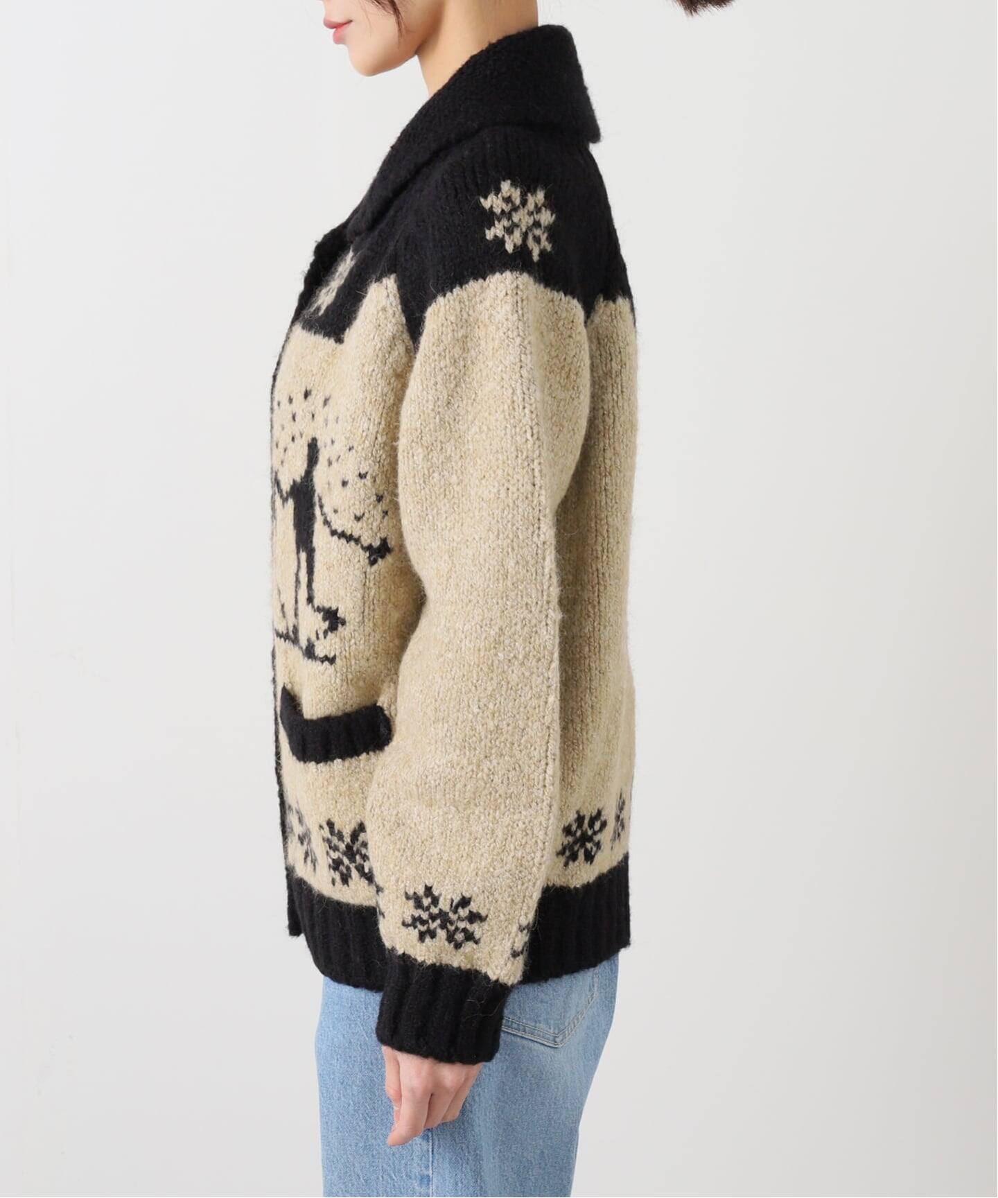 GREEN BUTTER/グリーンバター】 Snow Cowichan Cardigan（カーディガン