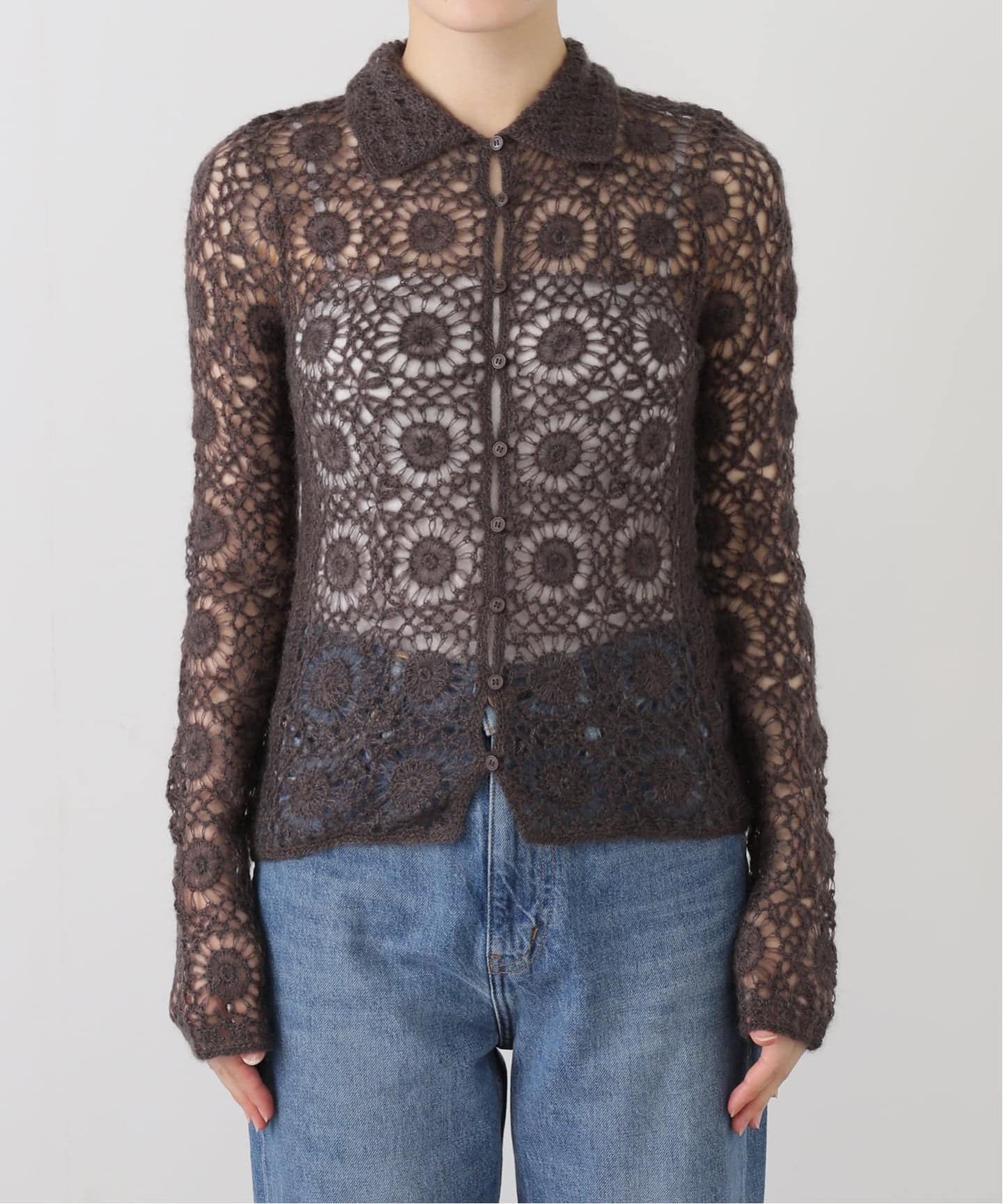 TODAYFUL/トゥデイフル】Mohair Crochet Knitshirts（ニット／セーター