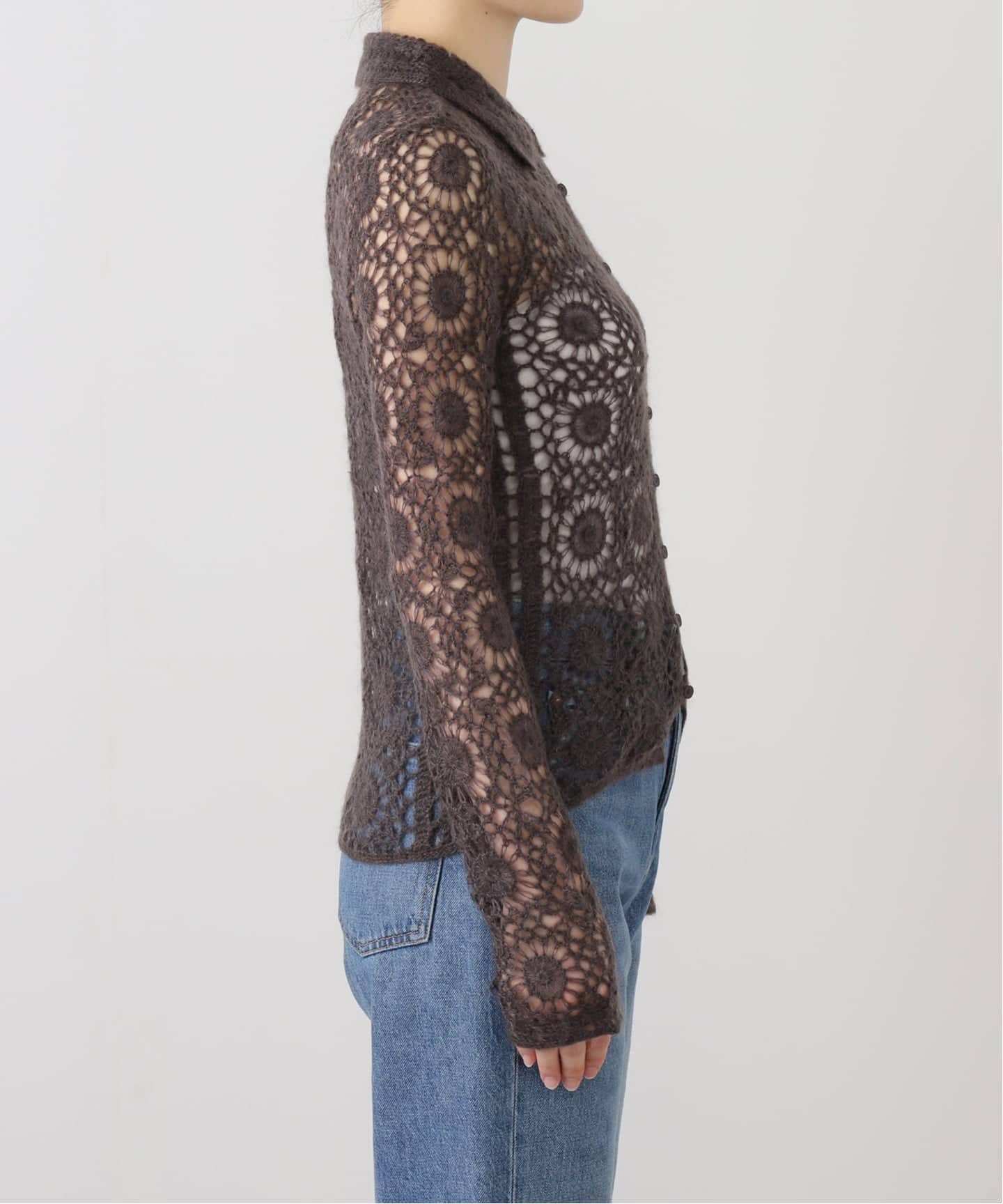 TODAYFUL/トゥデイフル】Mohair Crochet Knitshirts（ニット／セーター