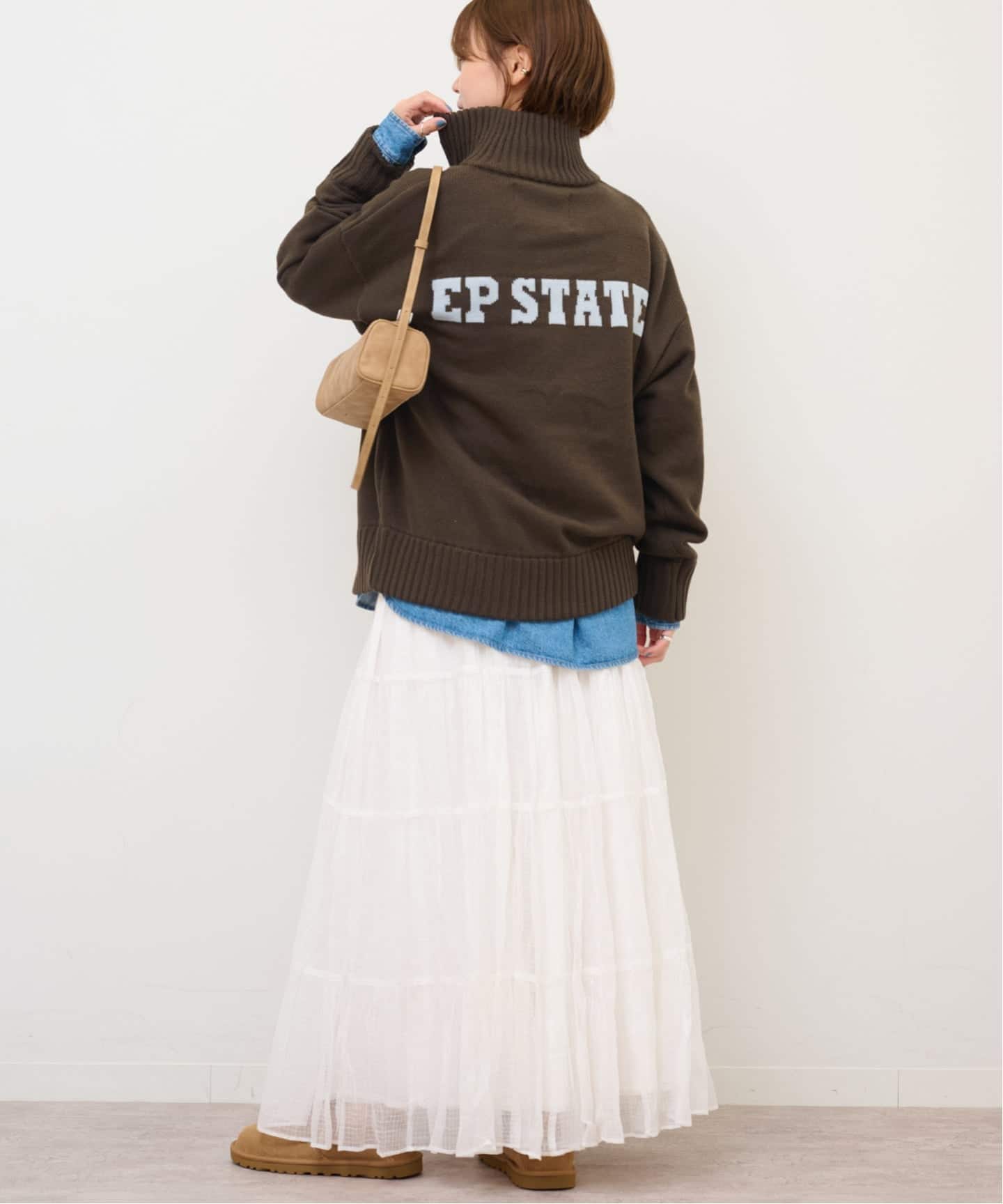 予約》別注【LOGAN Knitting Mills】ジップニット（カーディガン