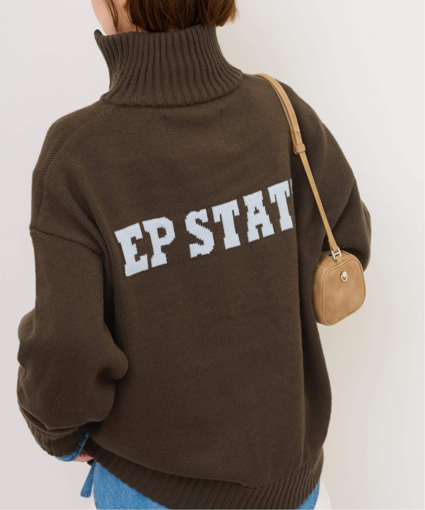 トップス BEAUTY&YOUTH LOGAN knitting mills 予約》別注【LOGAN Knitting Mills】ジップニット（カーディガン