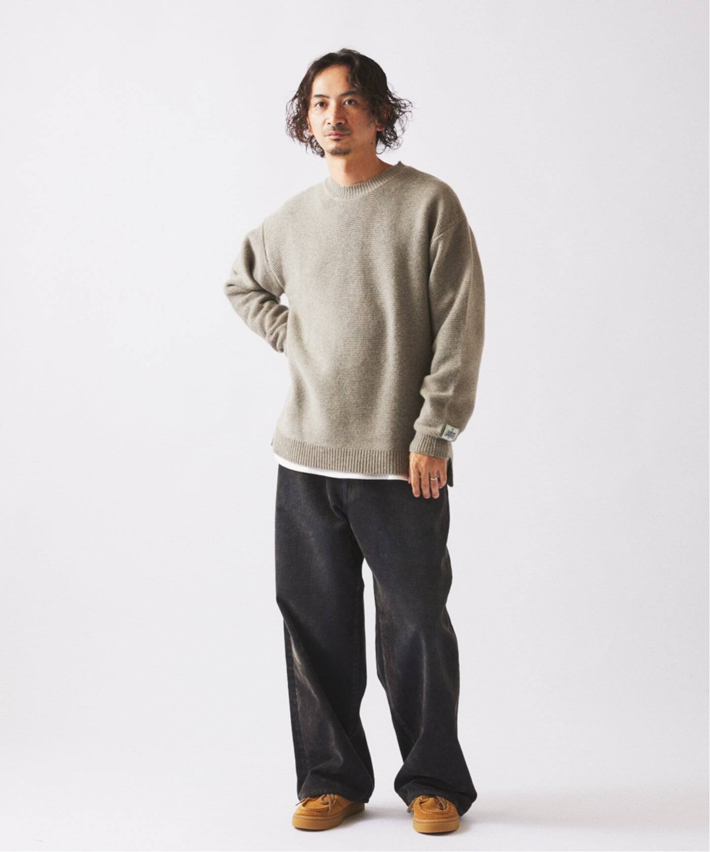 ハミルトン ウール ガーター クルーネック ニット（ニット／セーター