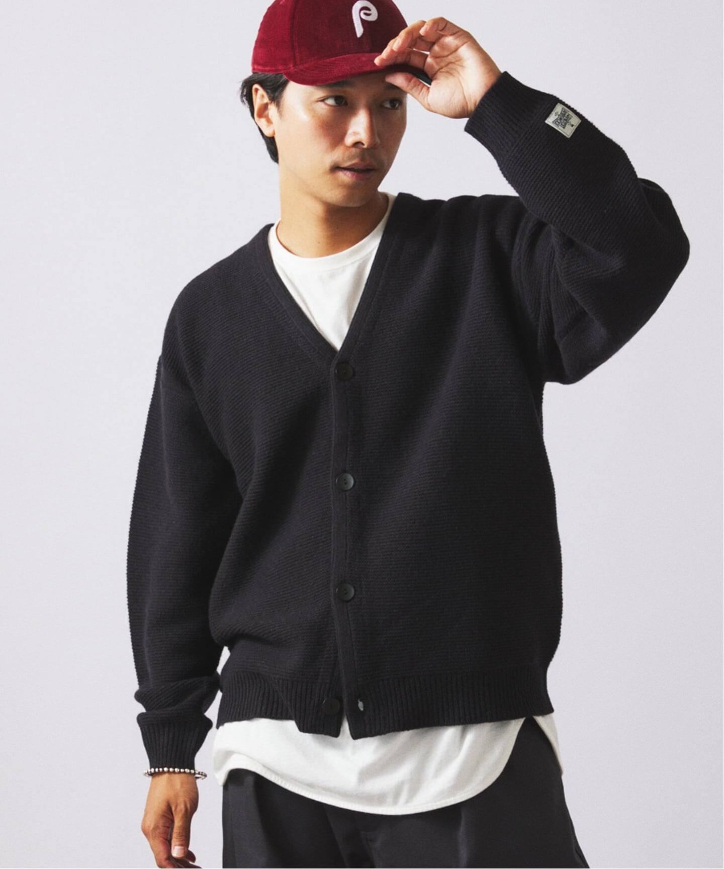 ハミルトン ウール ガーターカーディガン（ニット／セーター