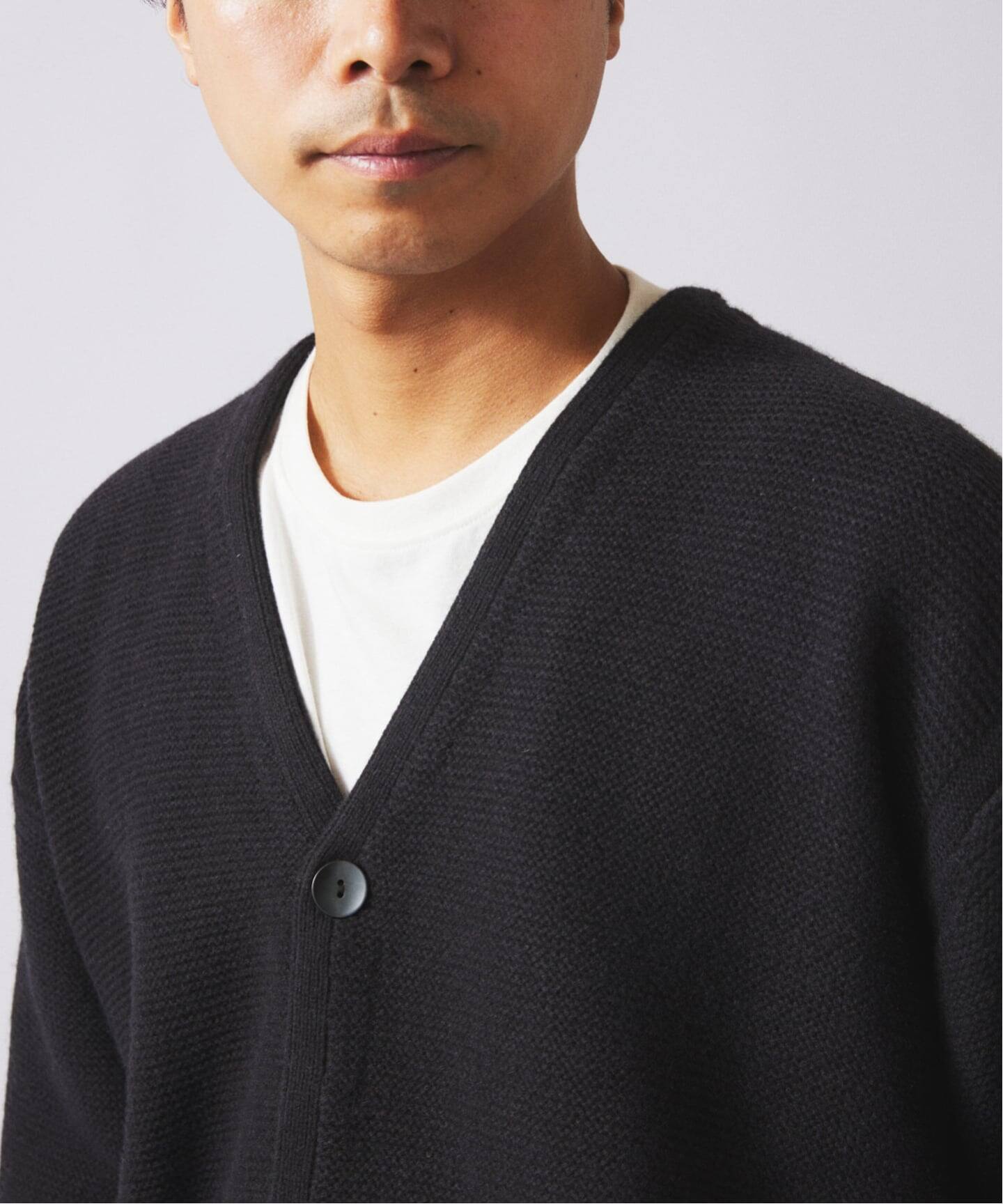 ハミルトン ウール ガーターカーディガン（ニット／セーター