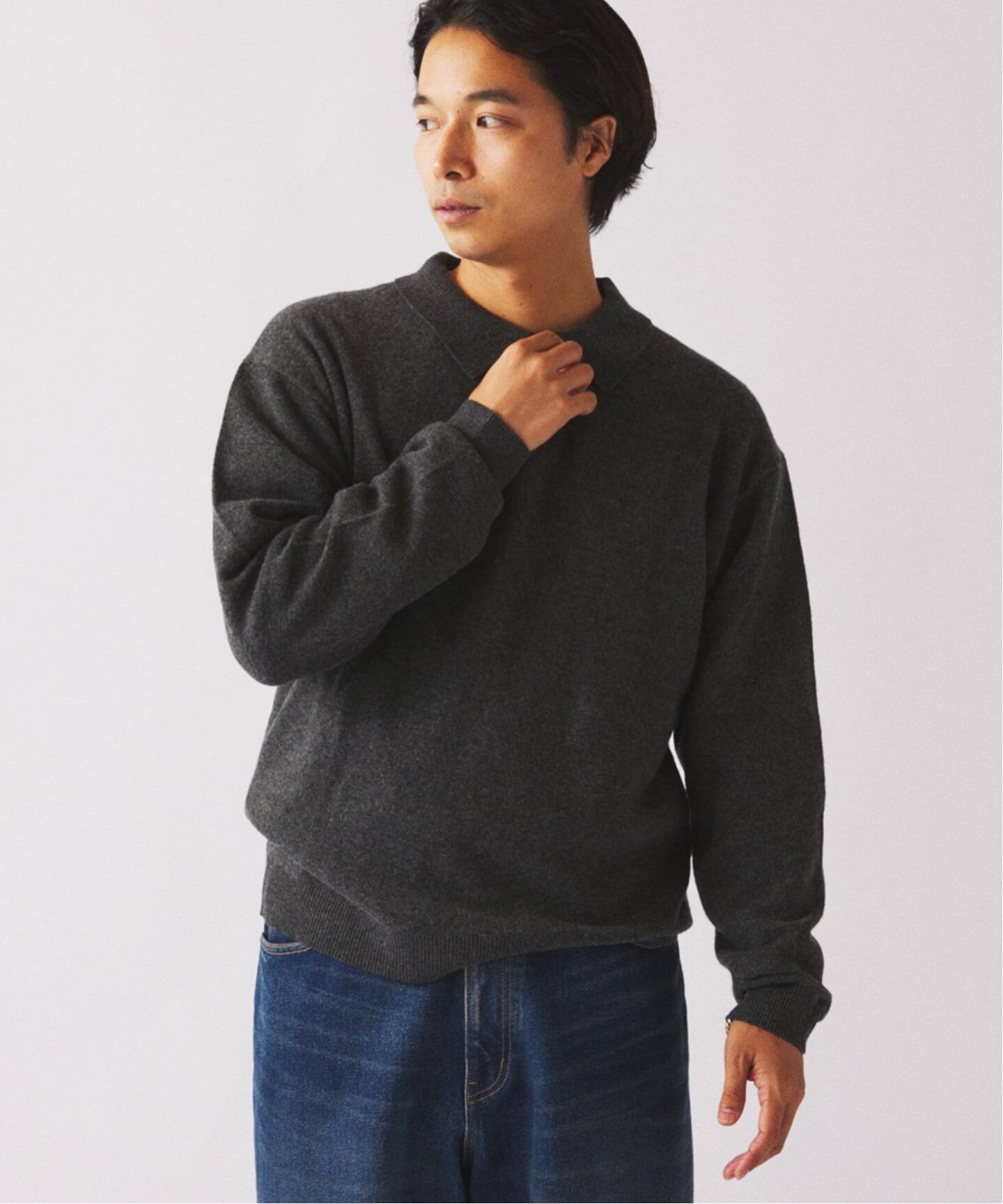 COLLINS VILLE WOOL / コリンズ ビル ウールニット ポロシャツ（ニット