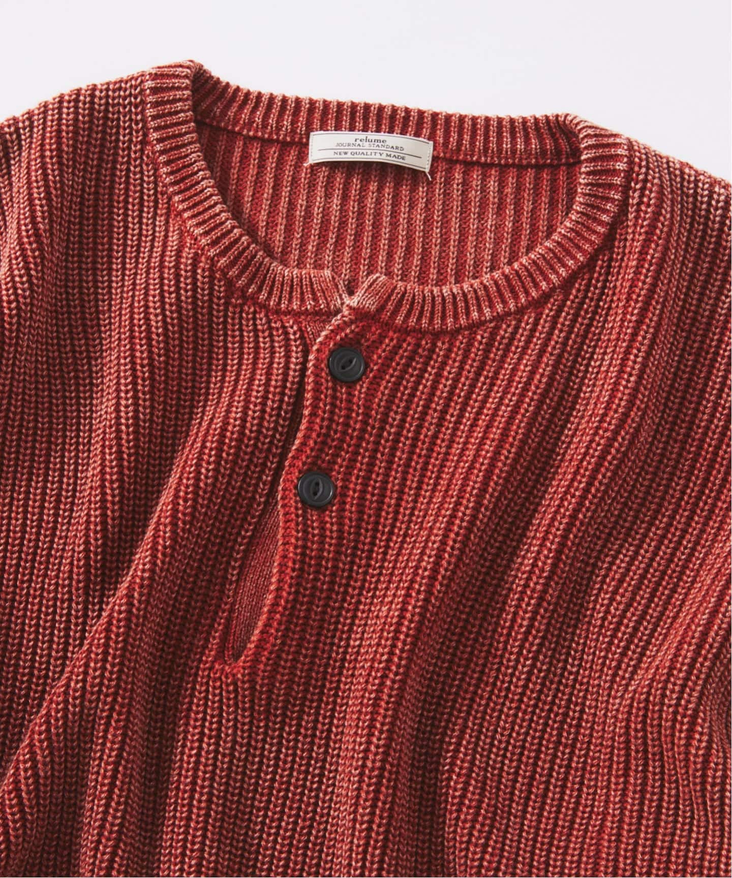 フェードコットン ヘンリーネックニット（ニット／セーター）｜JOURNAL