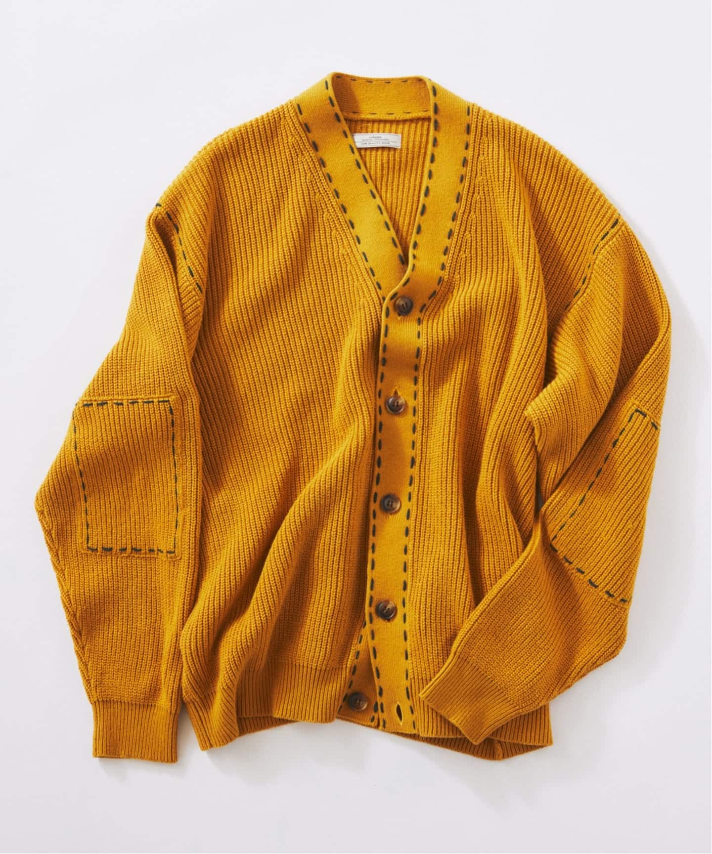 ジャーナルスタンダード　ハンドステッチカーディガン ハンド ステッチ アゼ ニット カーディガン（カーディガン