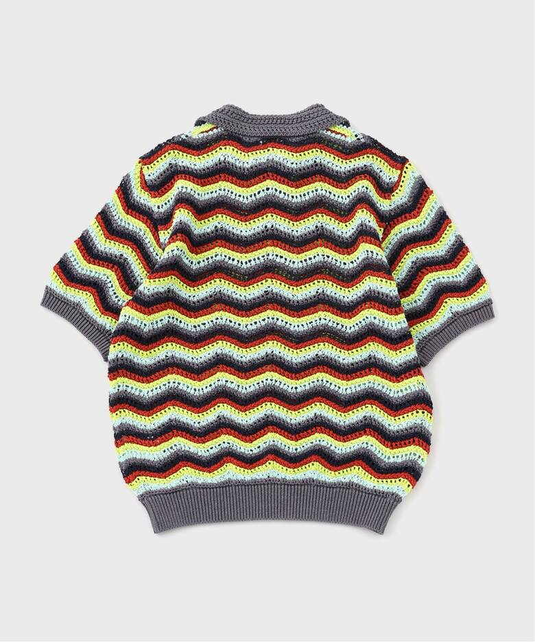 COOHEM / コーヘン ZIGZAG SUKASHI KNIT PULLOVER 13-252-020（ニット 