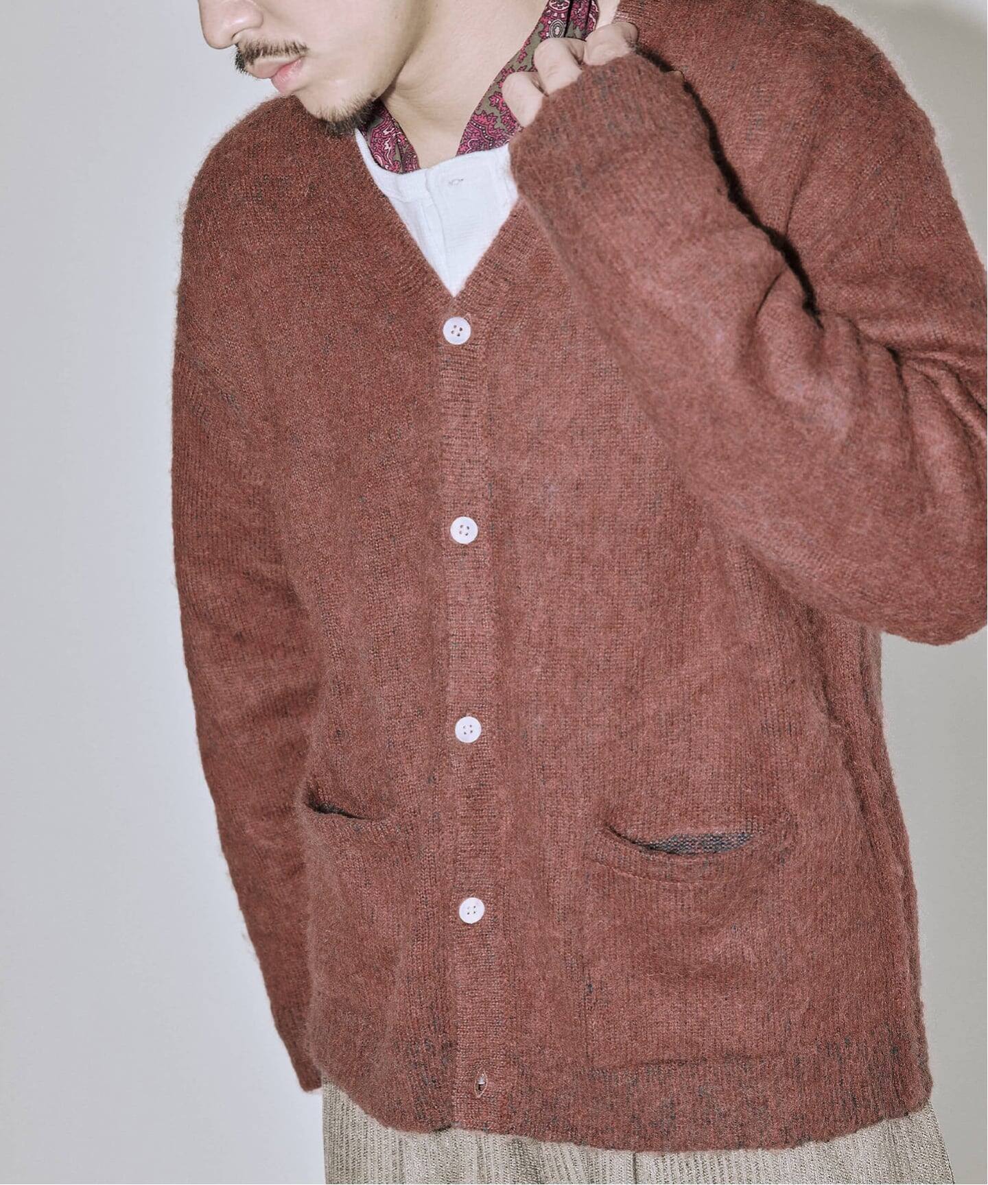 J.S.Homestead / アルパカ 混 ヘザー カーディガン