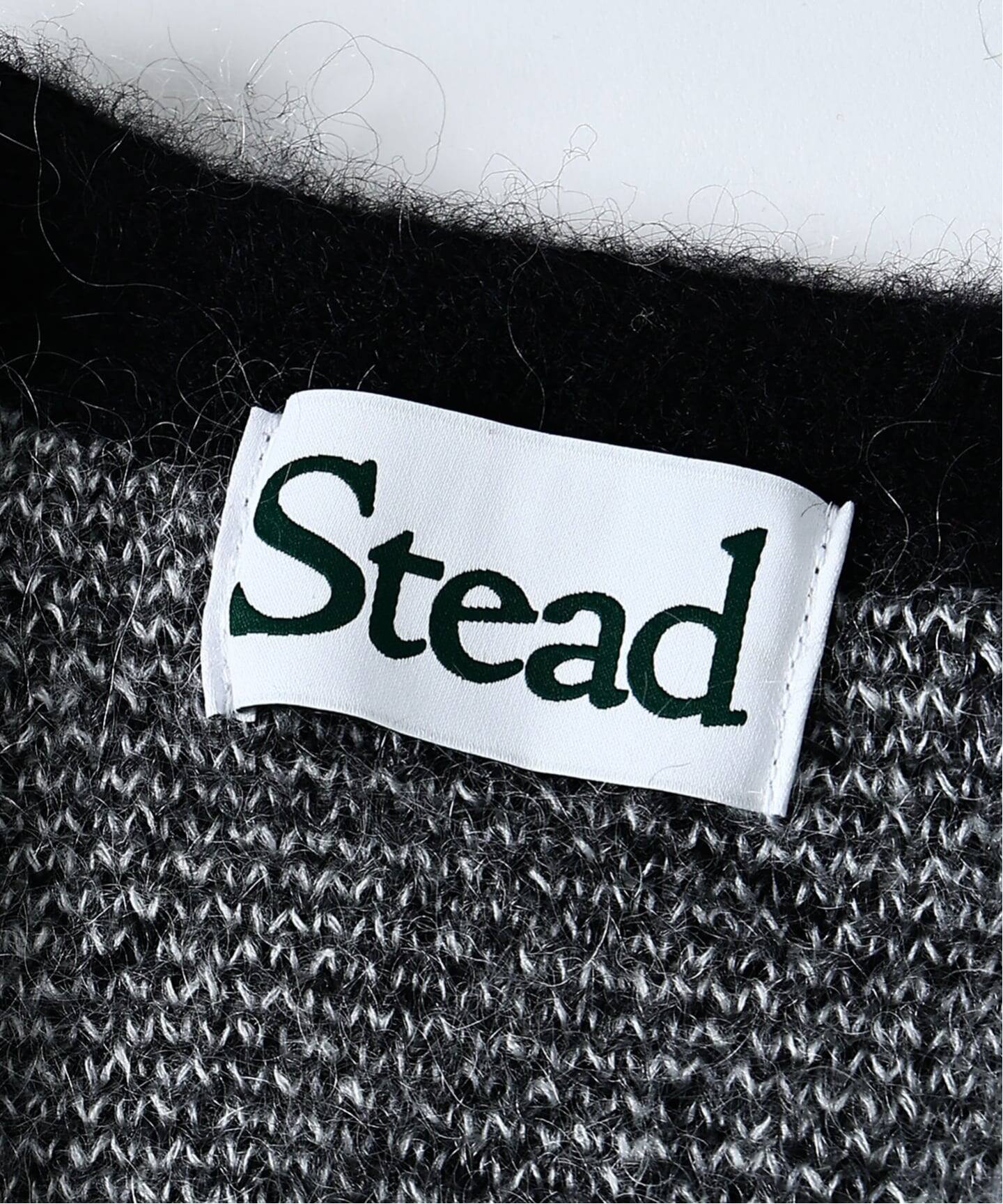 J.S.stead/Stead モヘアカーディガン M メンズ Stead / モヘア ミックス スクエア カーディガン（カーディガン