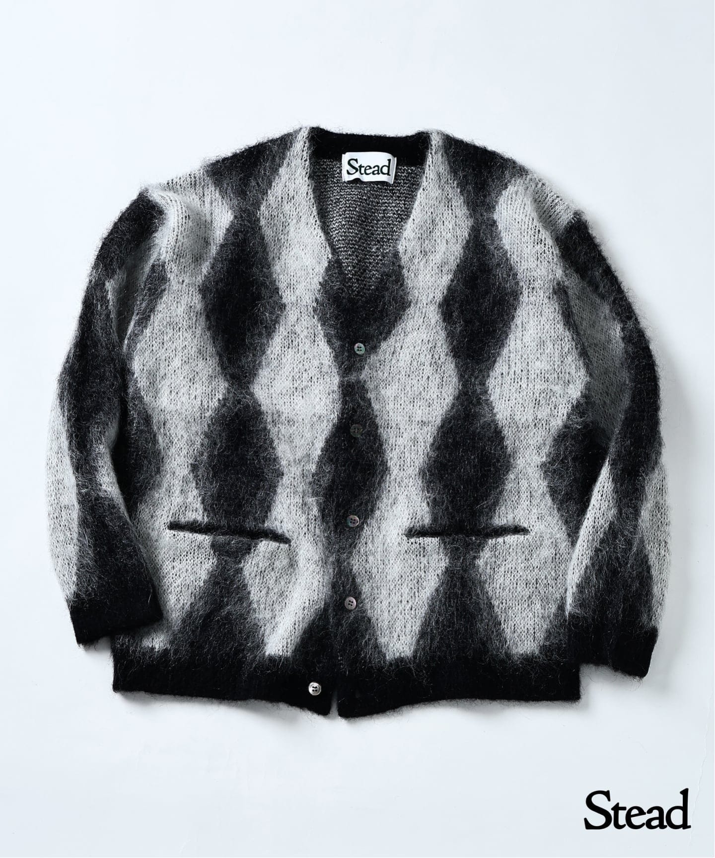 J.S.stead/Stead モヘアカーディガン M メンズ 予約》Stead / モヘア ミックス スクエア カーディガン