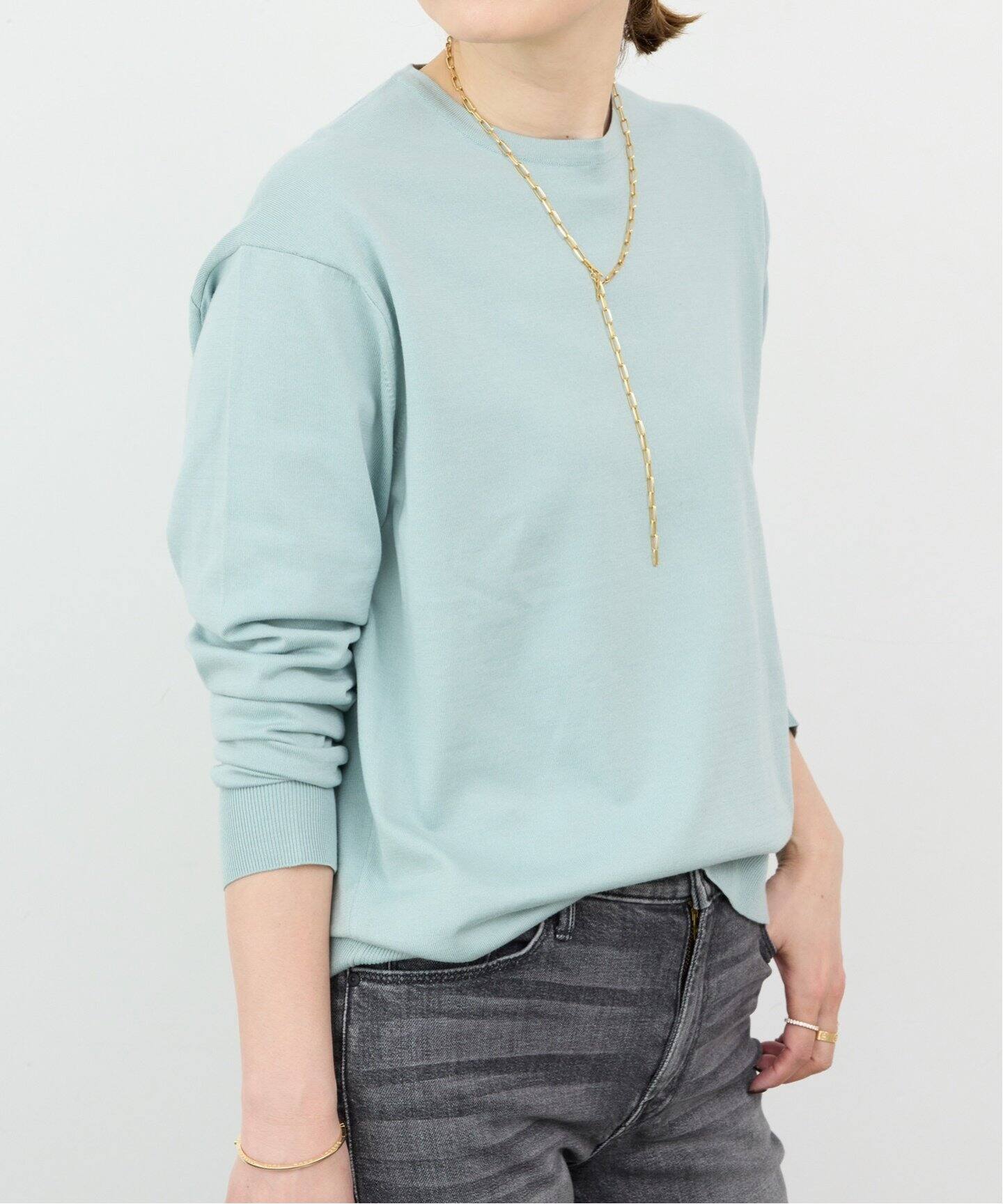 FF30 GIZA クルーネック プルオーバー（ニット／セーター）｜Deuxieme  