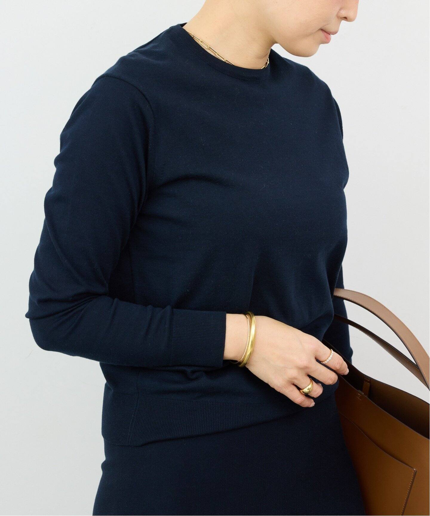 FF30 GIZA クルーネック プルオーバー（ニット／セーター）｜Deuxieme  