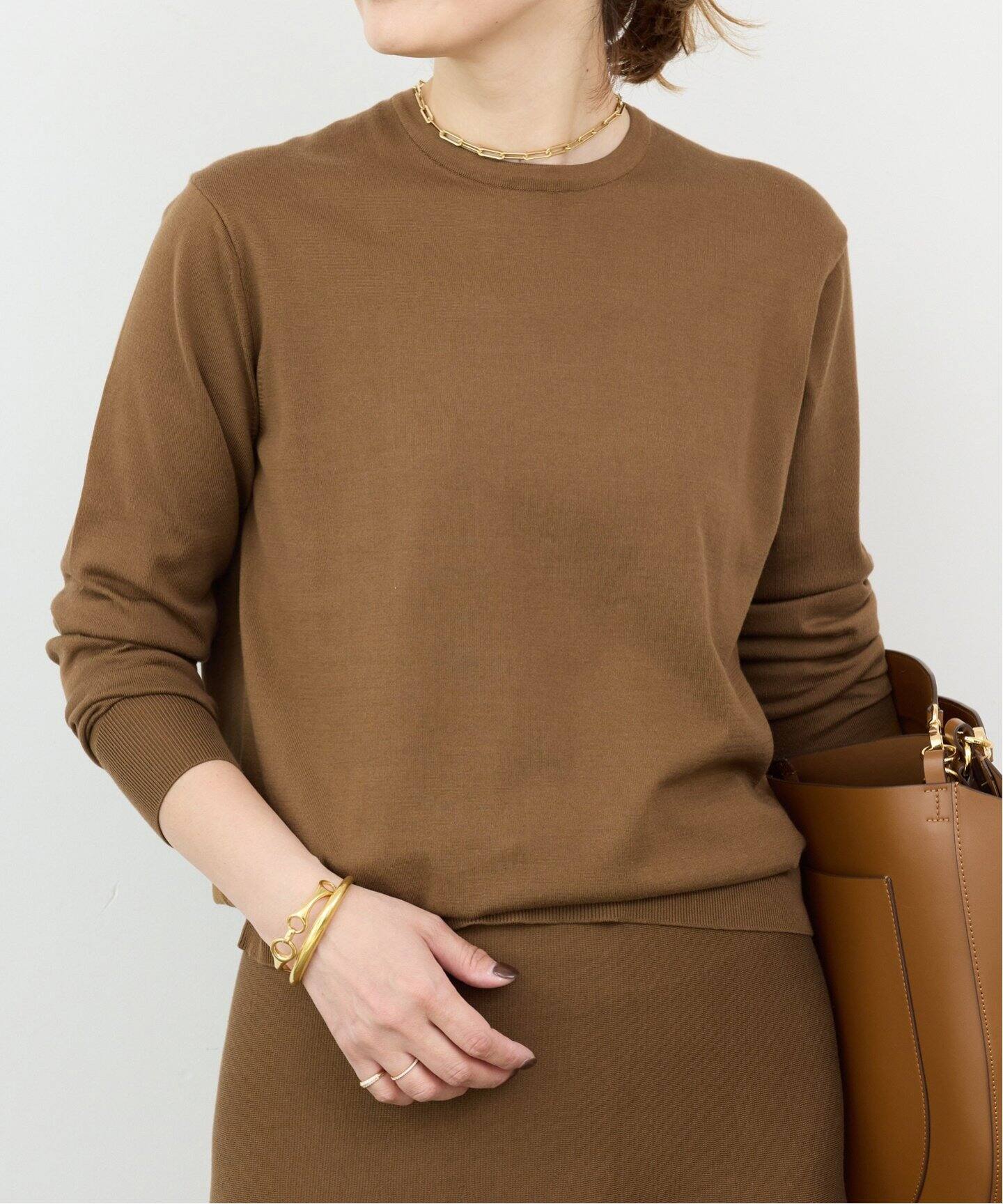 FF30 GIZA クルーネック プルオーバー（ニット／セーター）｜Deuxieme  