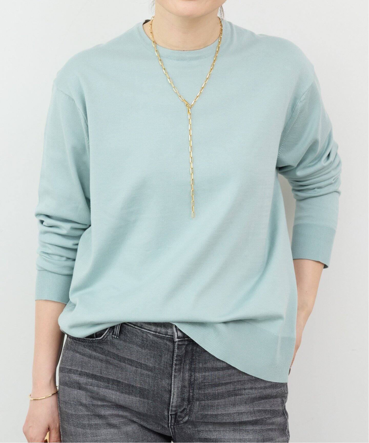 FF30 GIZA クルーネック プルオーバー（ニット／セーター）｜Deuxieme  