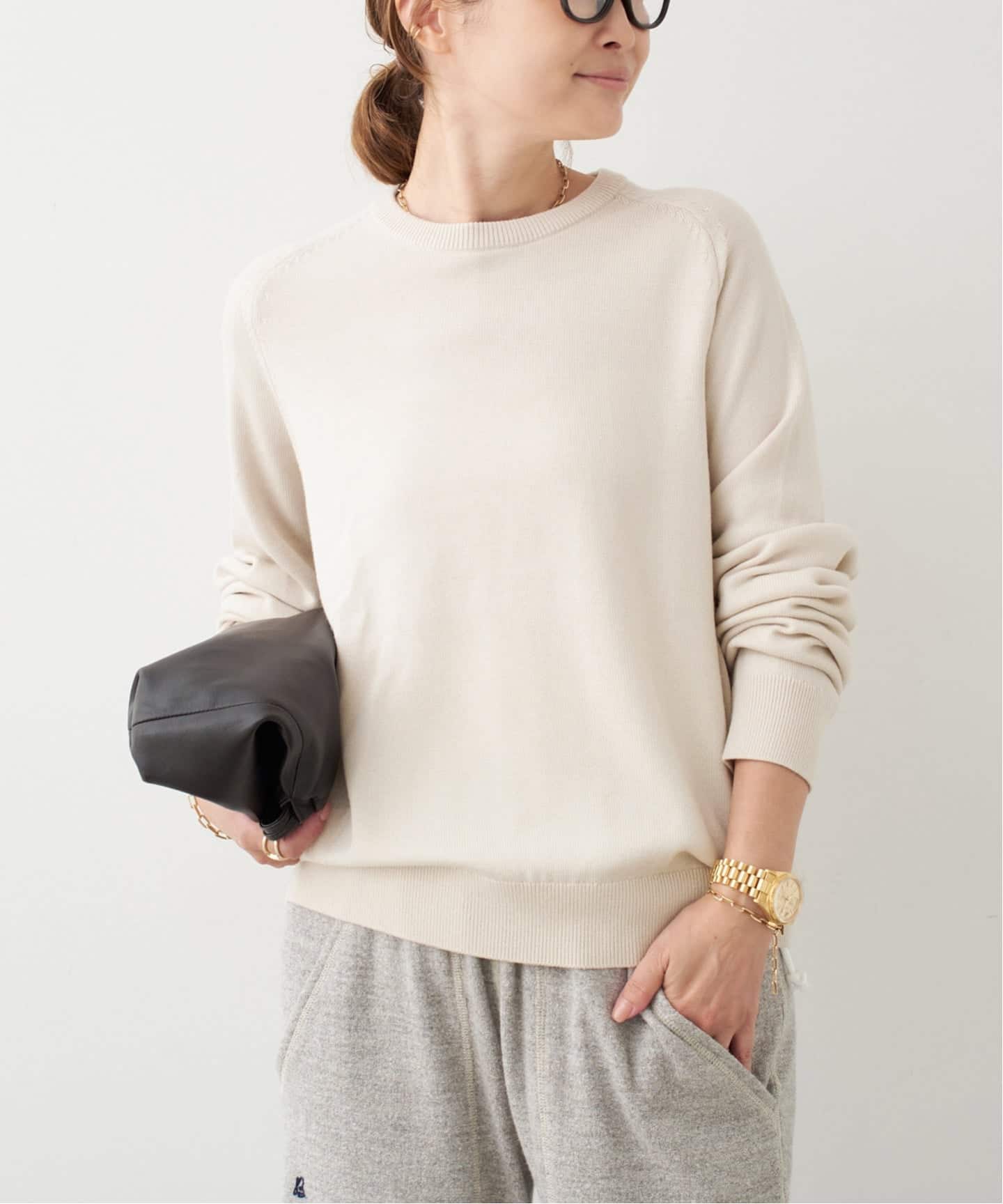 ミューズドゥーズィエム クラス 24AW WISH クルーネック プルオーバー ミューズドゥーズィエム クラス 24AW WISH クルーネック プル