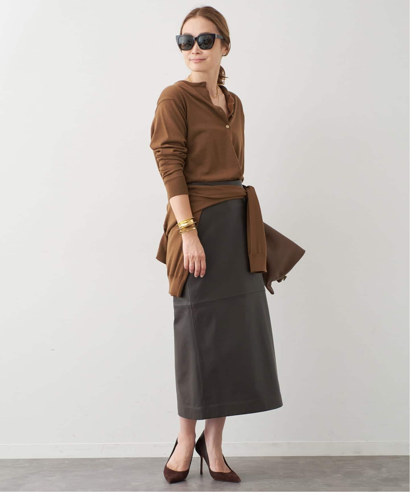 FF30 TODAY クルーネック カーディガン（ニット／セーター）｜Deuxieme