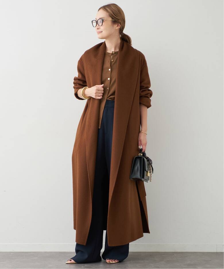ドゥーズィエム クラス Deuxieme Classe ブラウン ニットコート 美品 