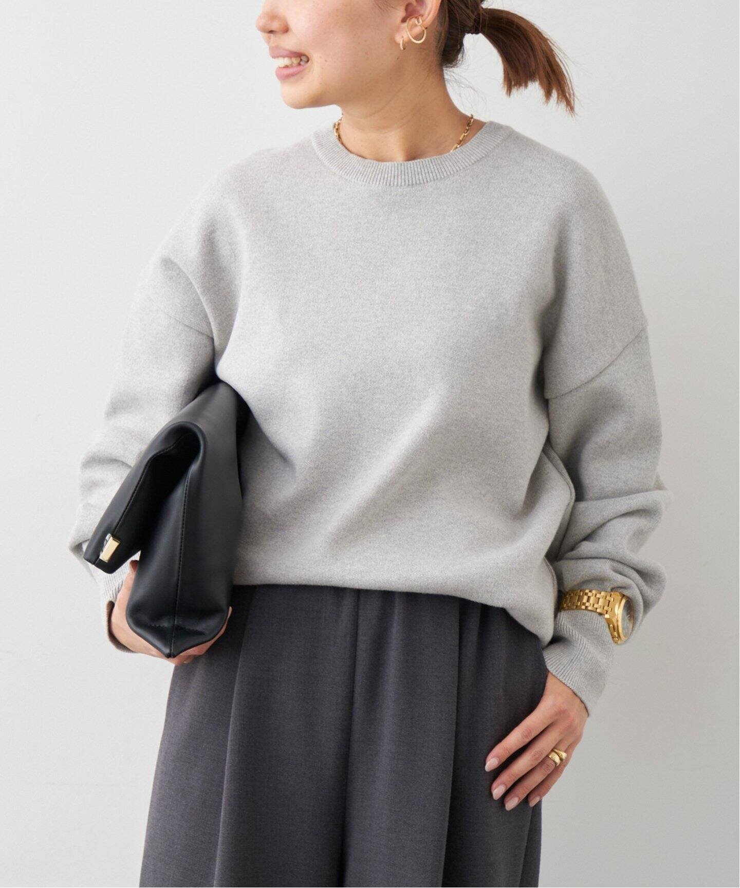 SMOOTH TOP クルーネック プルオーバー（ニット／セーター）｜Deuxieme  