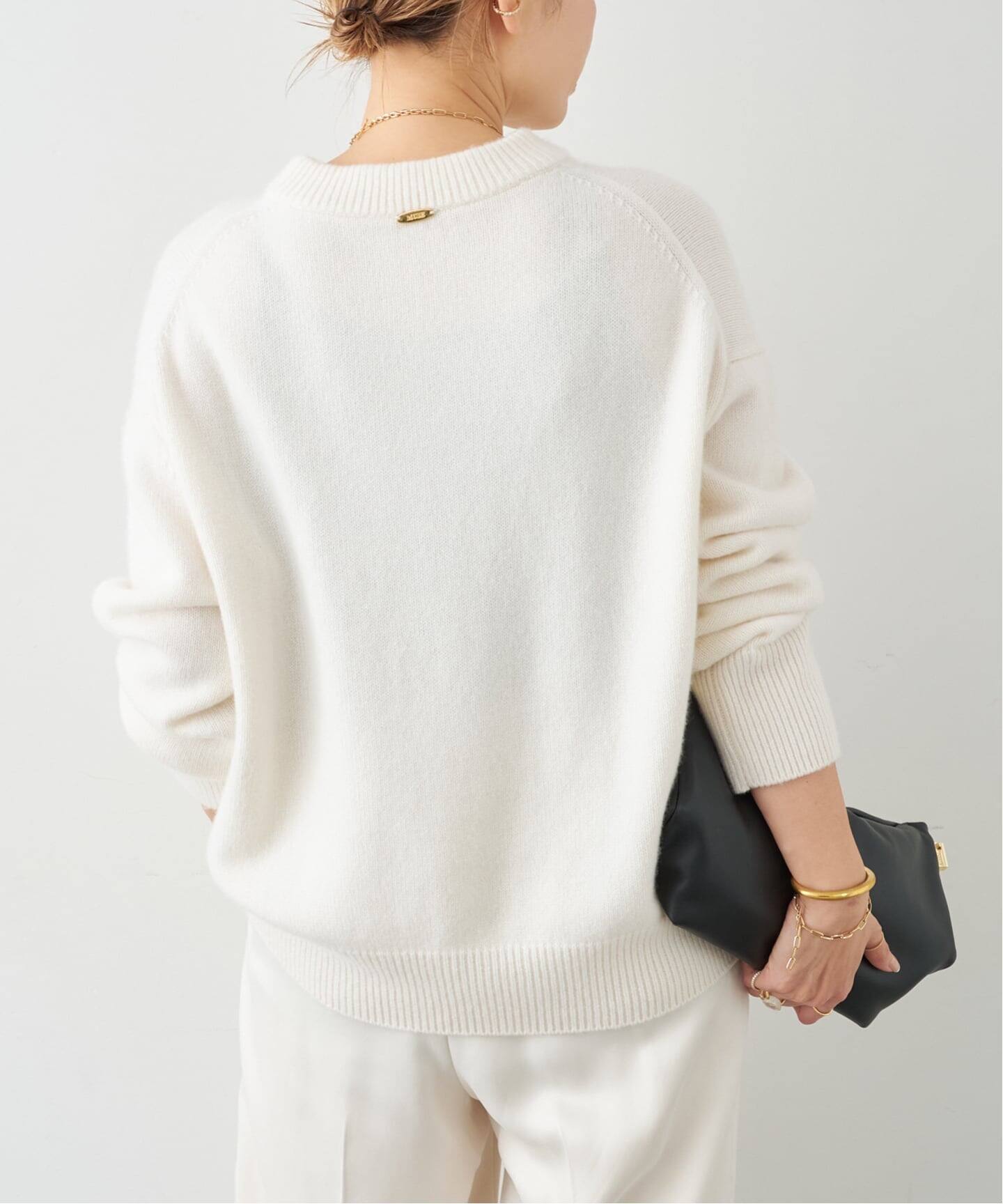 CASHY OVER クルーネックプルオーバー（ニット／セーター）｜Deuxieme