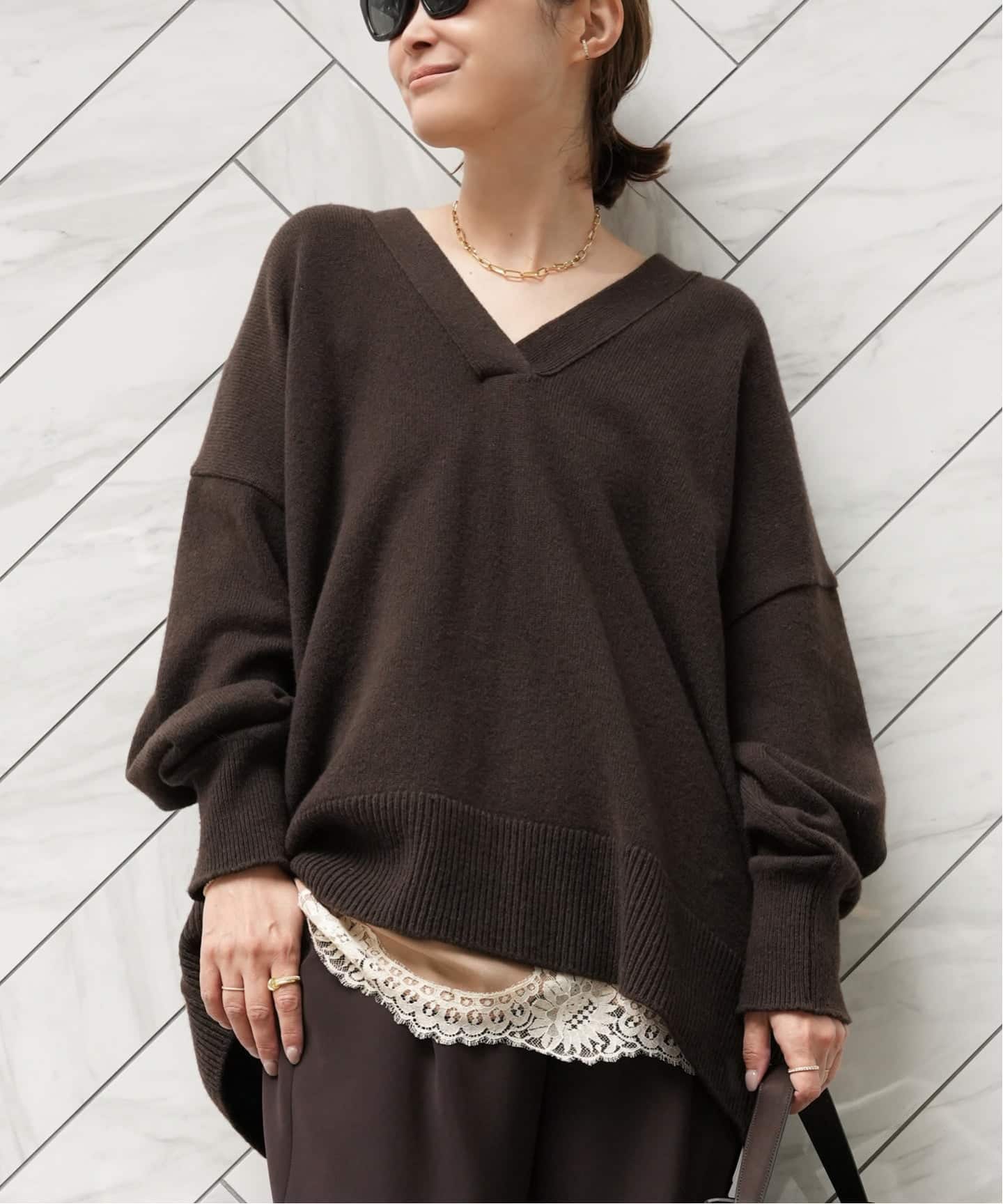 OLBIA Vネック プルオーバー（ニット／セーター）｜Deuxieme Classe