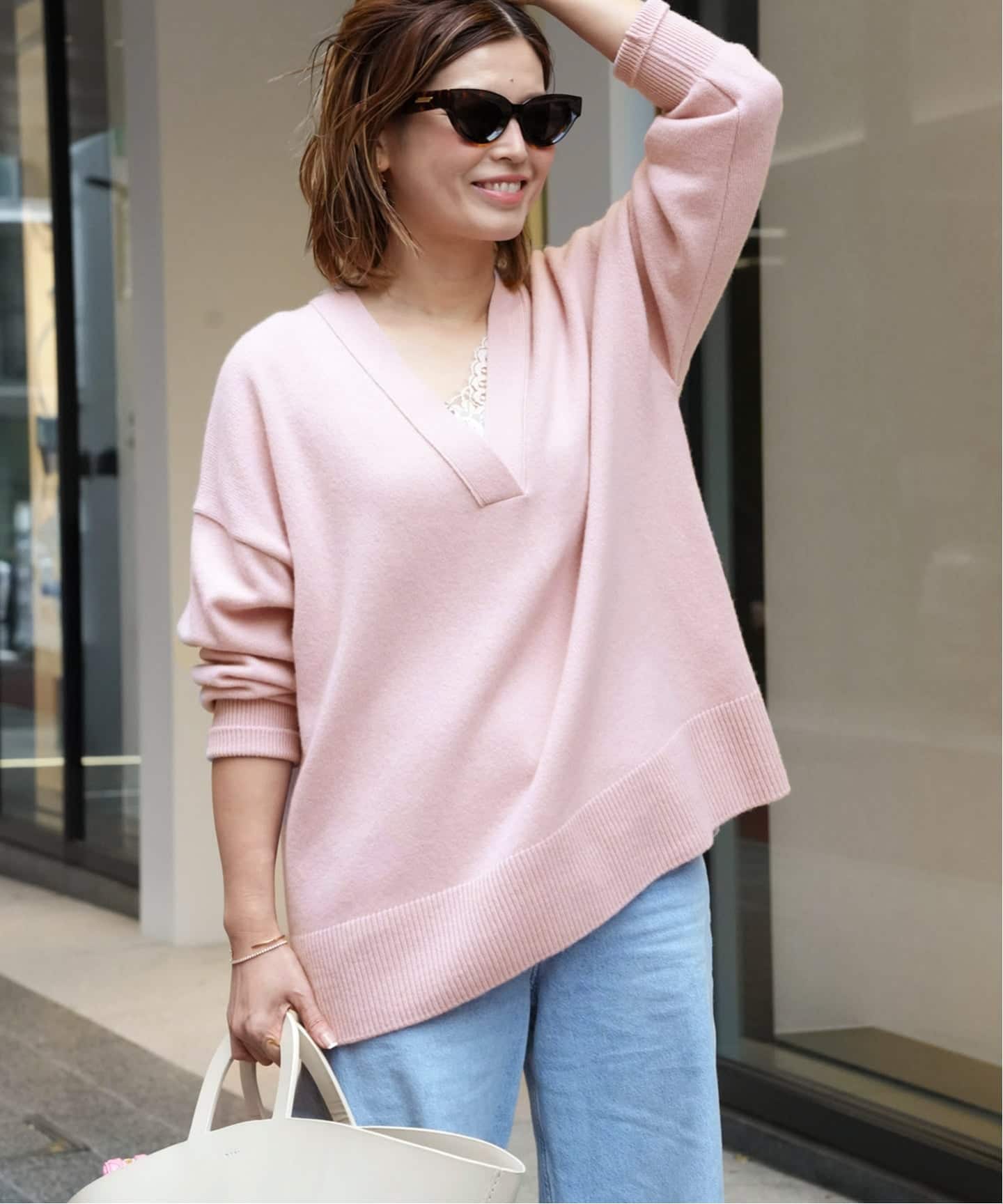 定価33600円✨ドゥーズィエムクラス OLBIA Vネック プルオーバー OLBIA Vネック プルオーバー（ニット／セーター）｜Deuxieme Classe