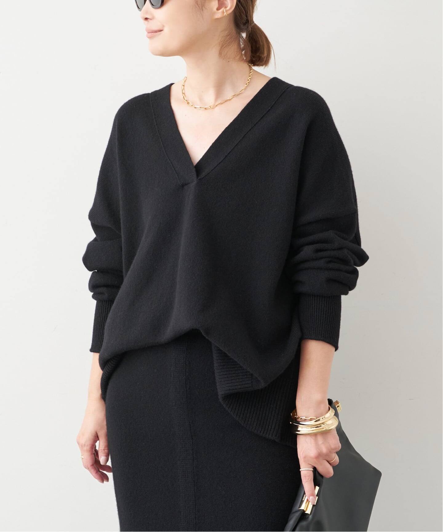 【美品】ミューズ ドゥ ドゥーズィエム クラス OLBIA Vネックプルオーバー 追加 OLBIA Vネック プルオーバー（ニット／セーター）｜Deuxieme