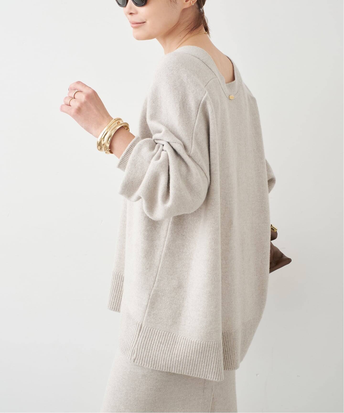 追加 OLBIA Vネック プルオーバー（ニット／セーター）｜Deuxieme