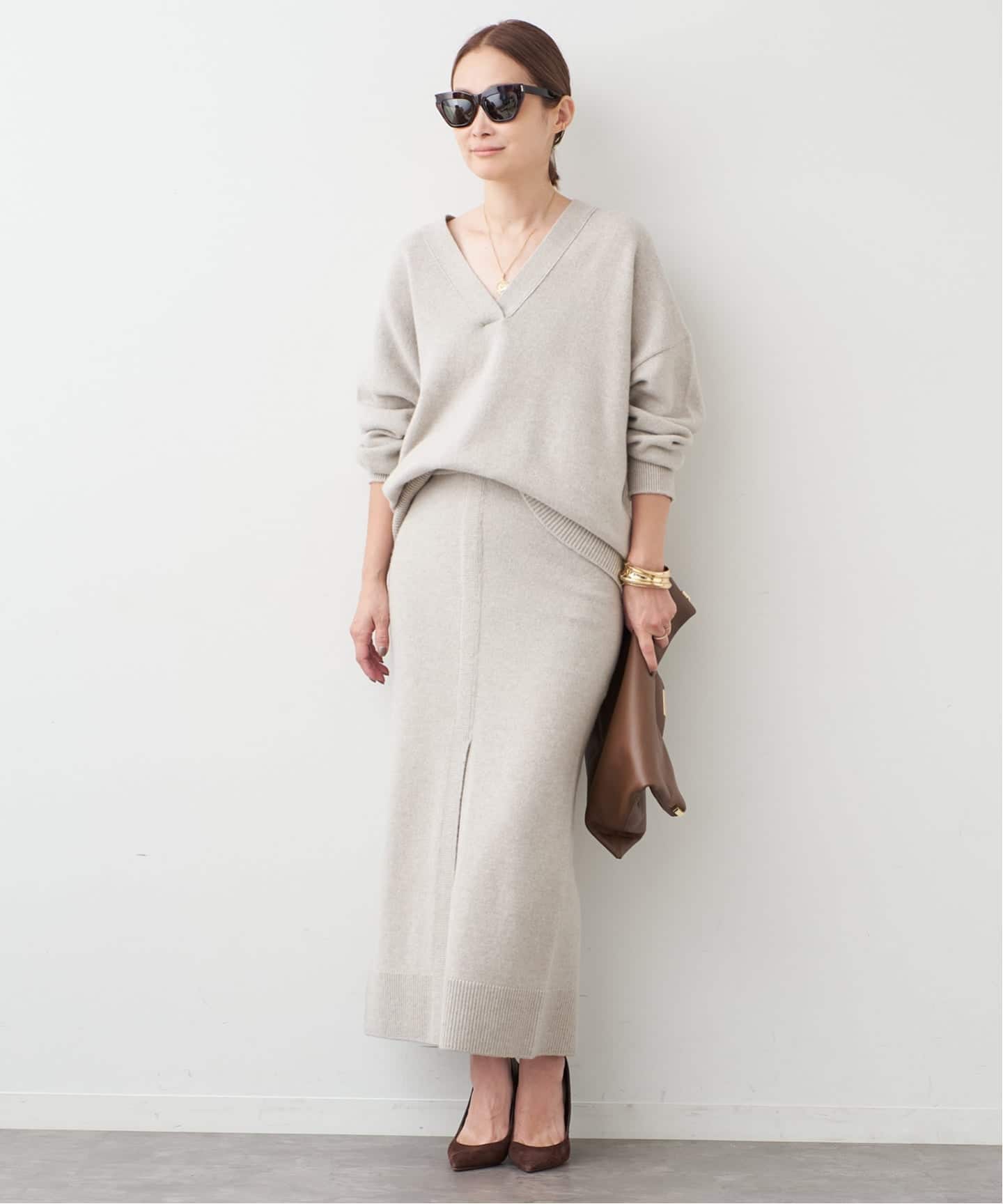 追加 OLBIA Vネック プルオーバー（ニット／セーター）｜Deuxieme