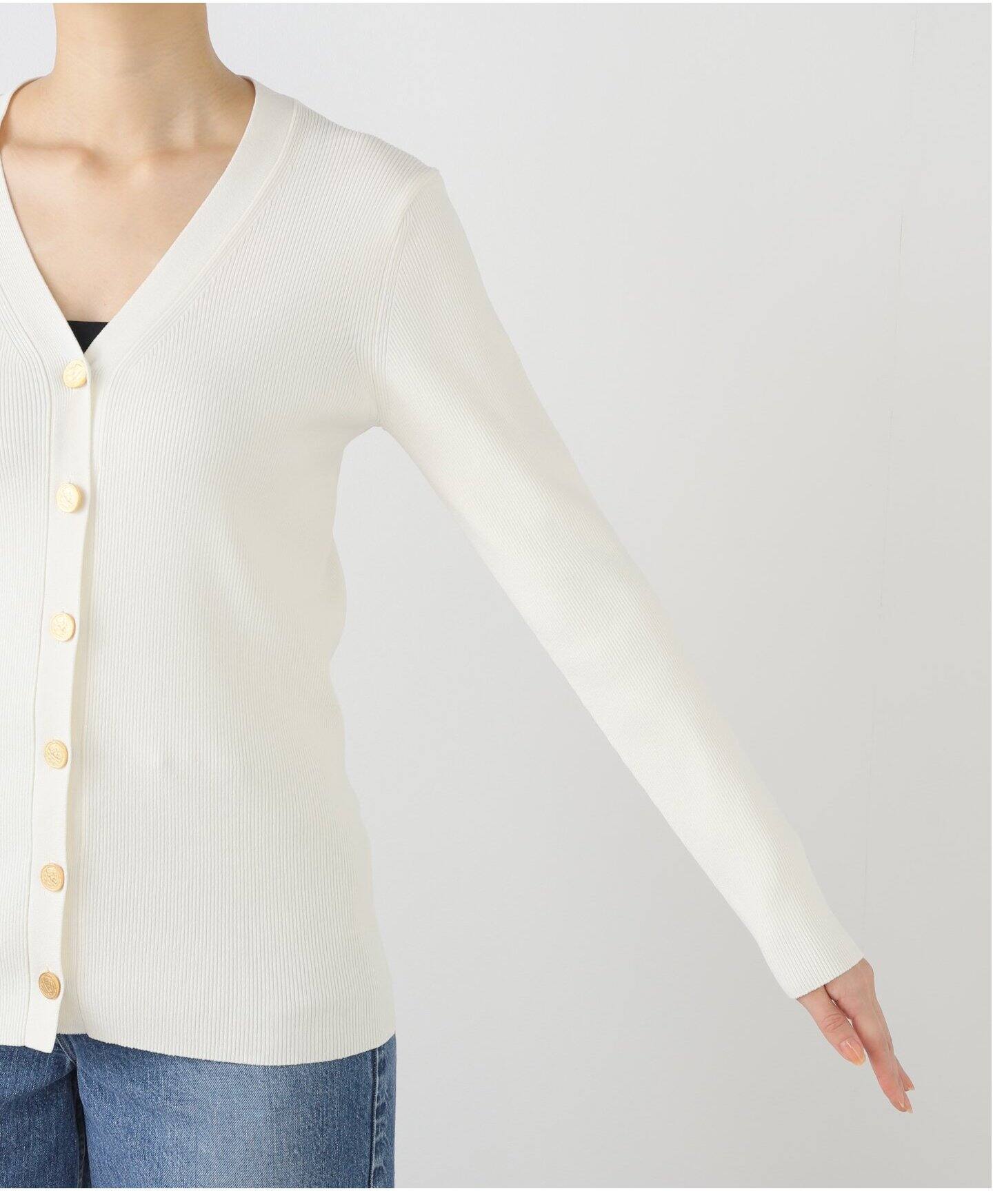 追加 *DINER RIB Vネックカーディガン（カーディガン）｜Deuxieme  