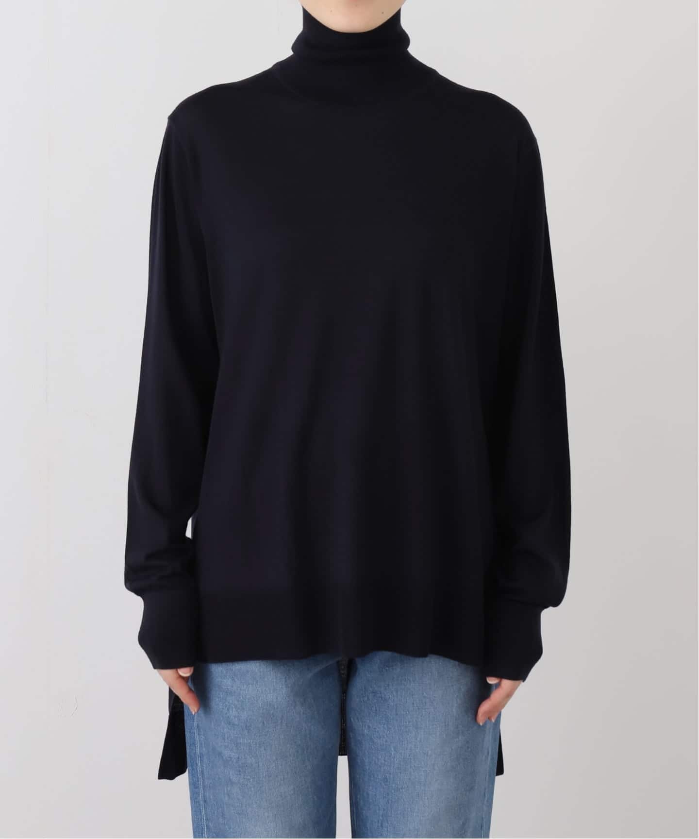 MILLENNIUM タートルネック スリット プルオーバー（ニット