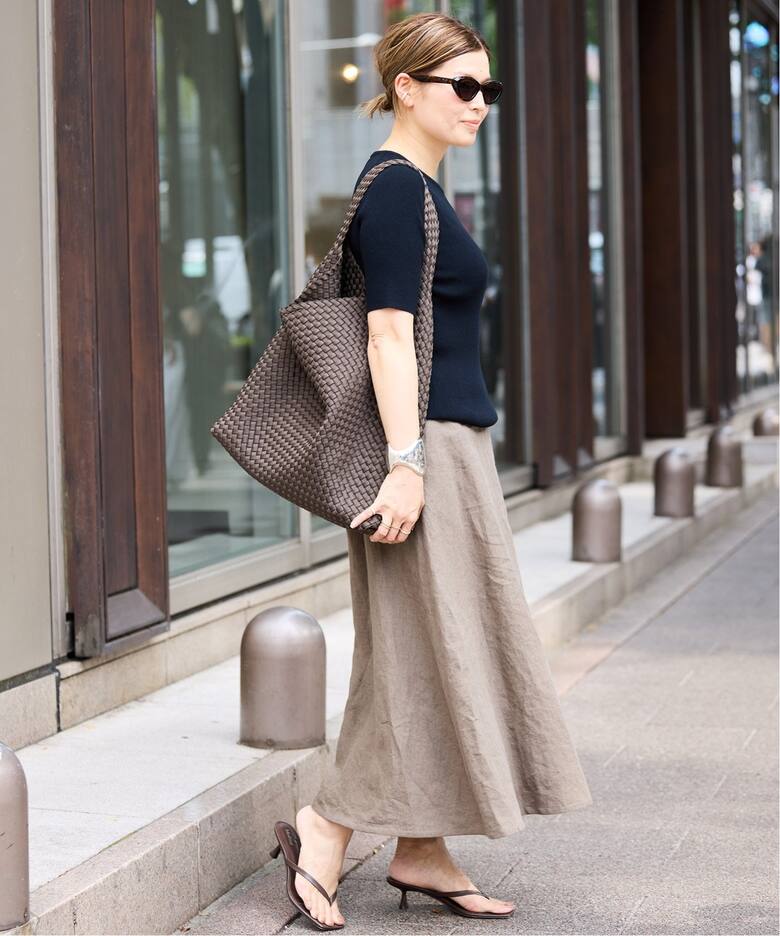 追加 Diner B RIB クルーネックプルオーバー（ニット／セーター  