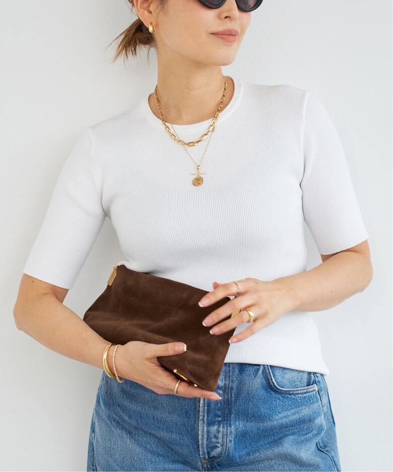 追加 Diner B RIB クルーネックプルオーバー（ニット／セーター  