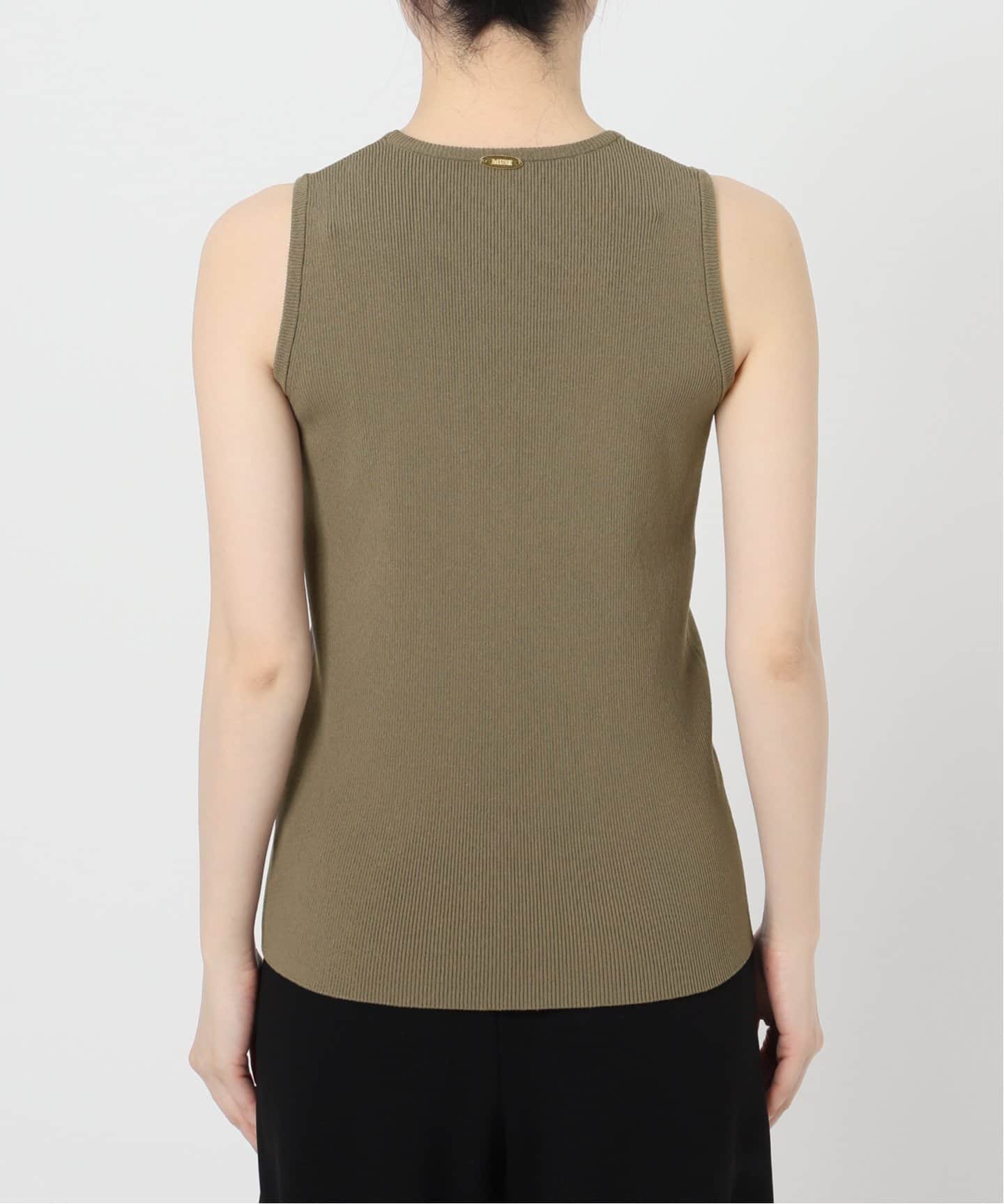 Deuxieme Classe ドゥーズィエムクラス タンクトップ カーキ☆ DINER B CROP タンクトップ（ニット／セーター）｜Deuxieme