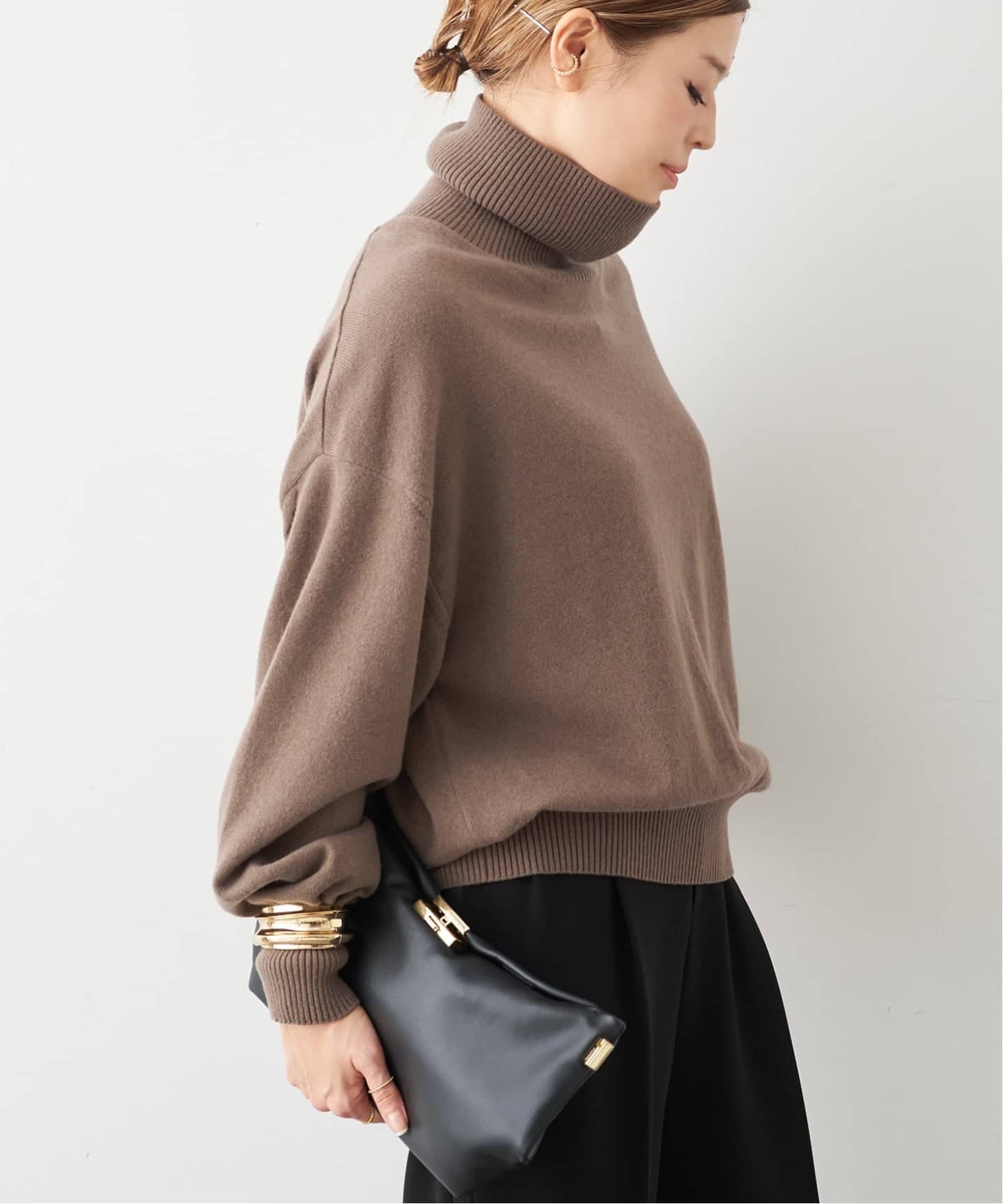 JUSPER タートルネック プルオーバー（ニット／セーター）｜Deuxieme