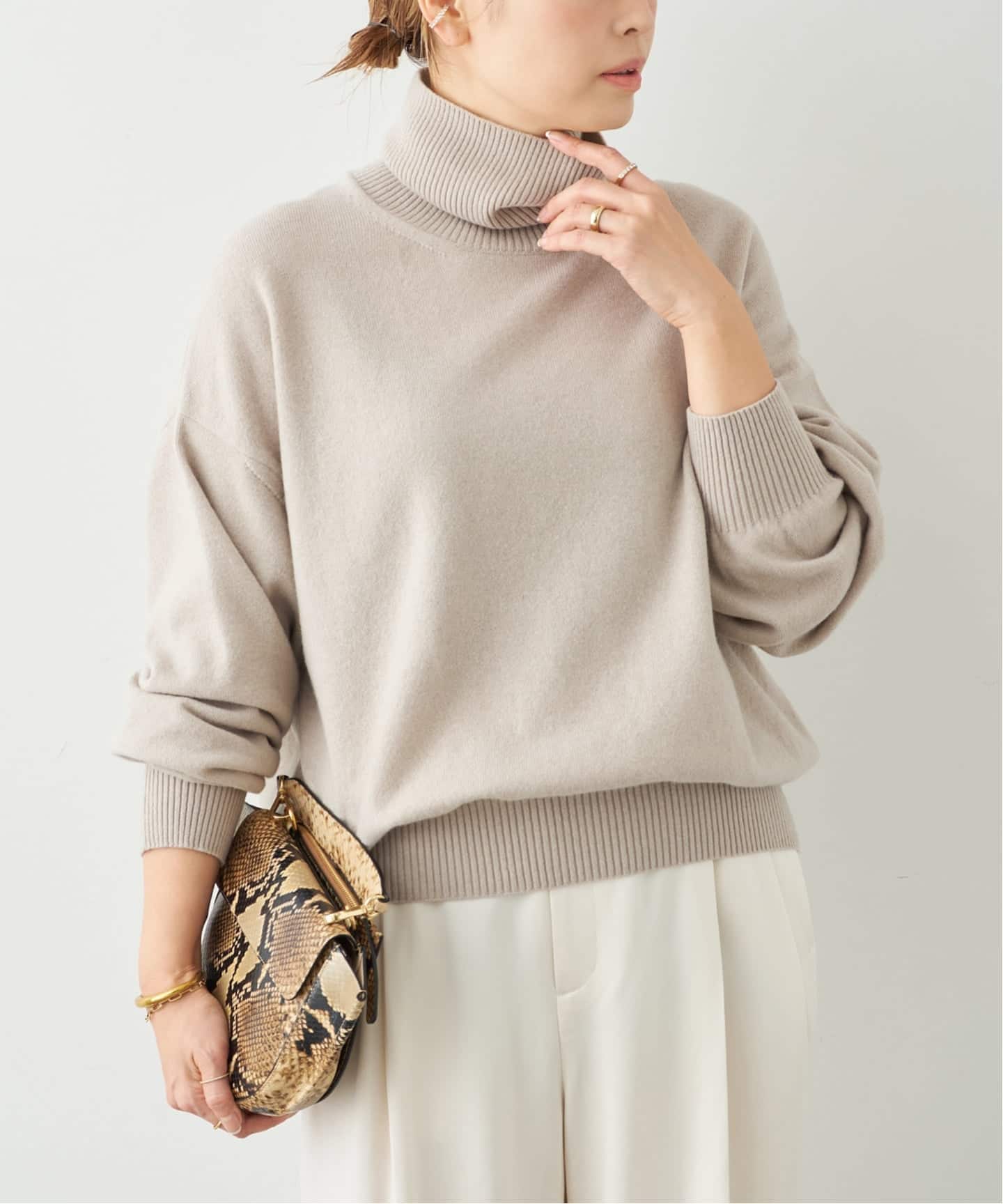 【美品】ドゥーズィエムクラス 定価3,8万 ウールタートルネックプルオーバー 予約》*JUSPER タートルネック プルオーバー（ニット／セーター