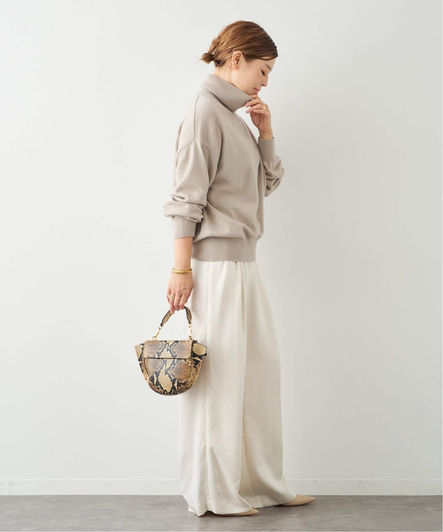 予約》*JUSPER タートルネック プルオーバー（ニット／セーター