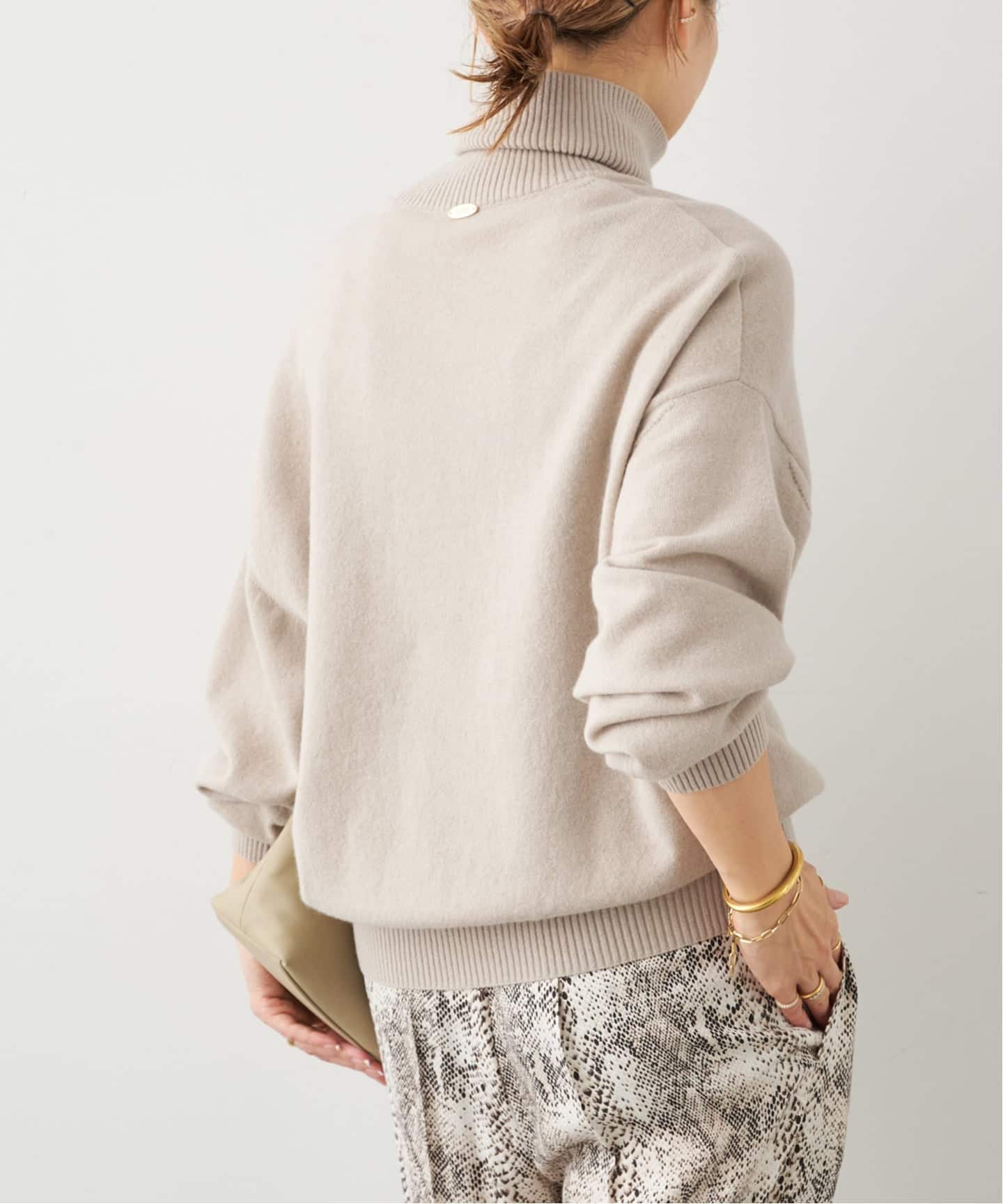 予約》*JUSPER タートルネック プルオーバー（ニット／セーター